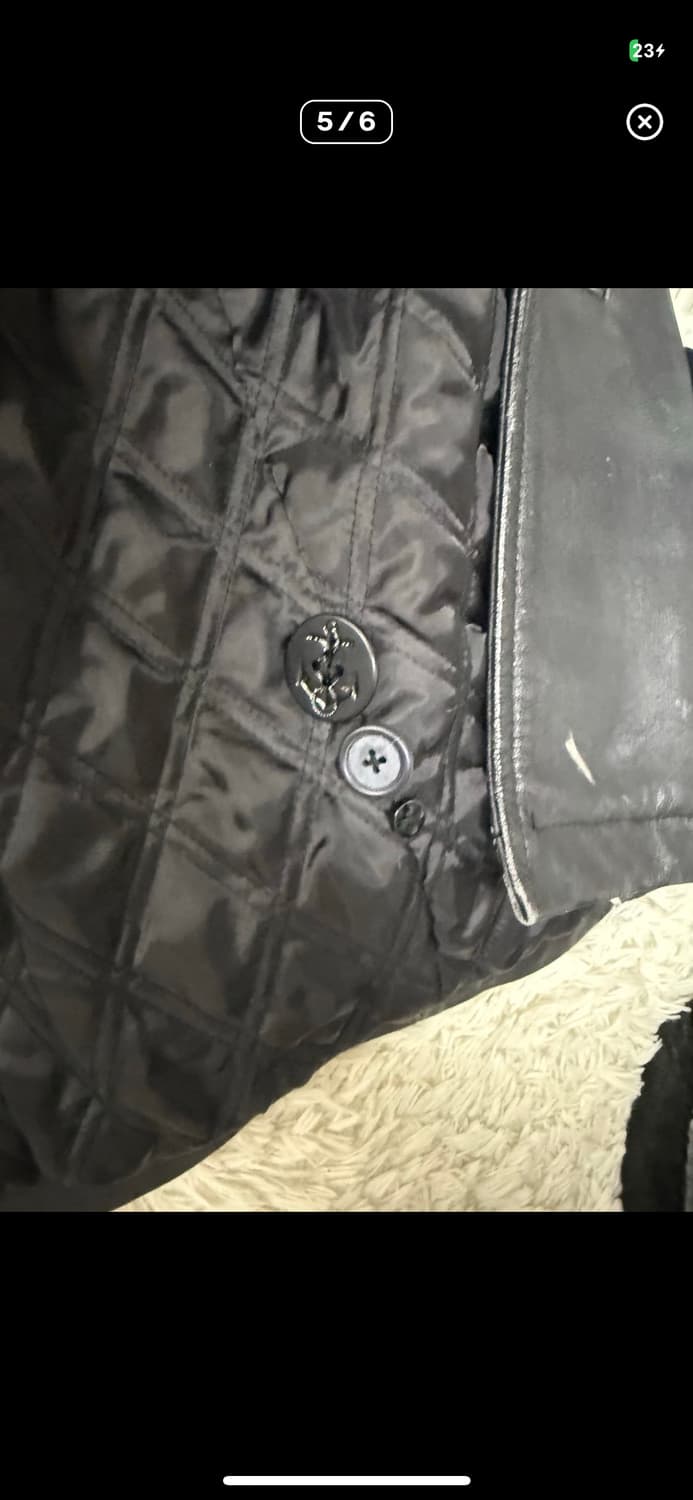 Gap  올드갭 레더 피코트 상품이미지5