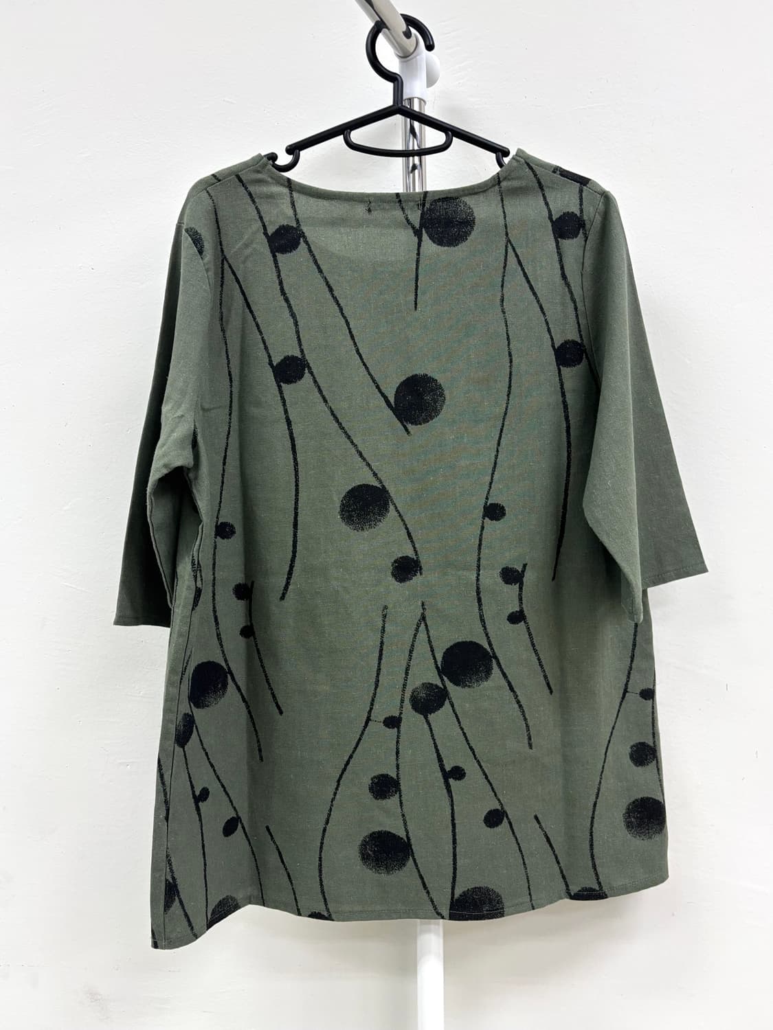 빈티지 히피 카키 반팔 상품이미지7