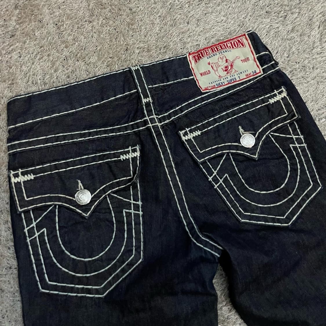 90-00년대 USA 트루릴리젼 데님팬츠 상품이미지6