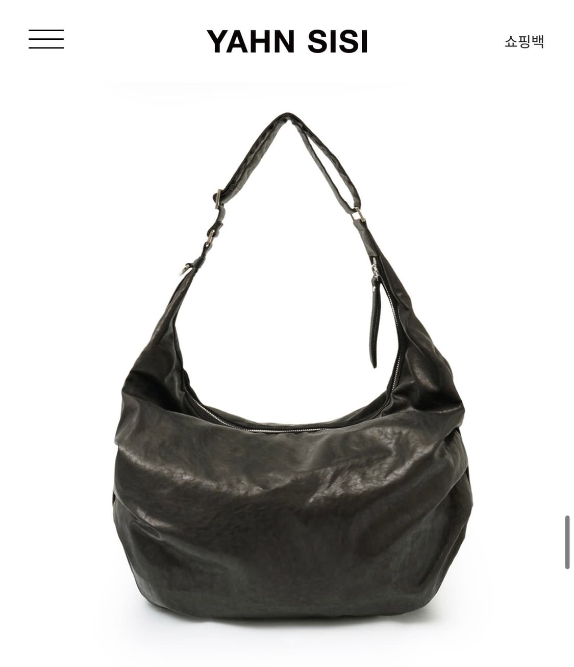 얀시시 시시 슬링백 레더 - 빈티지 블랙 상품이미지6