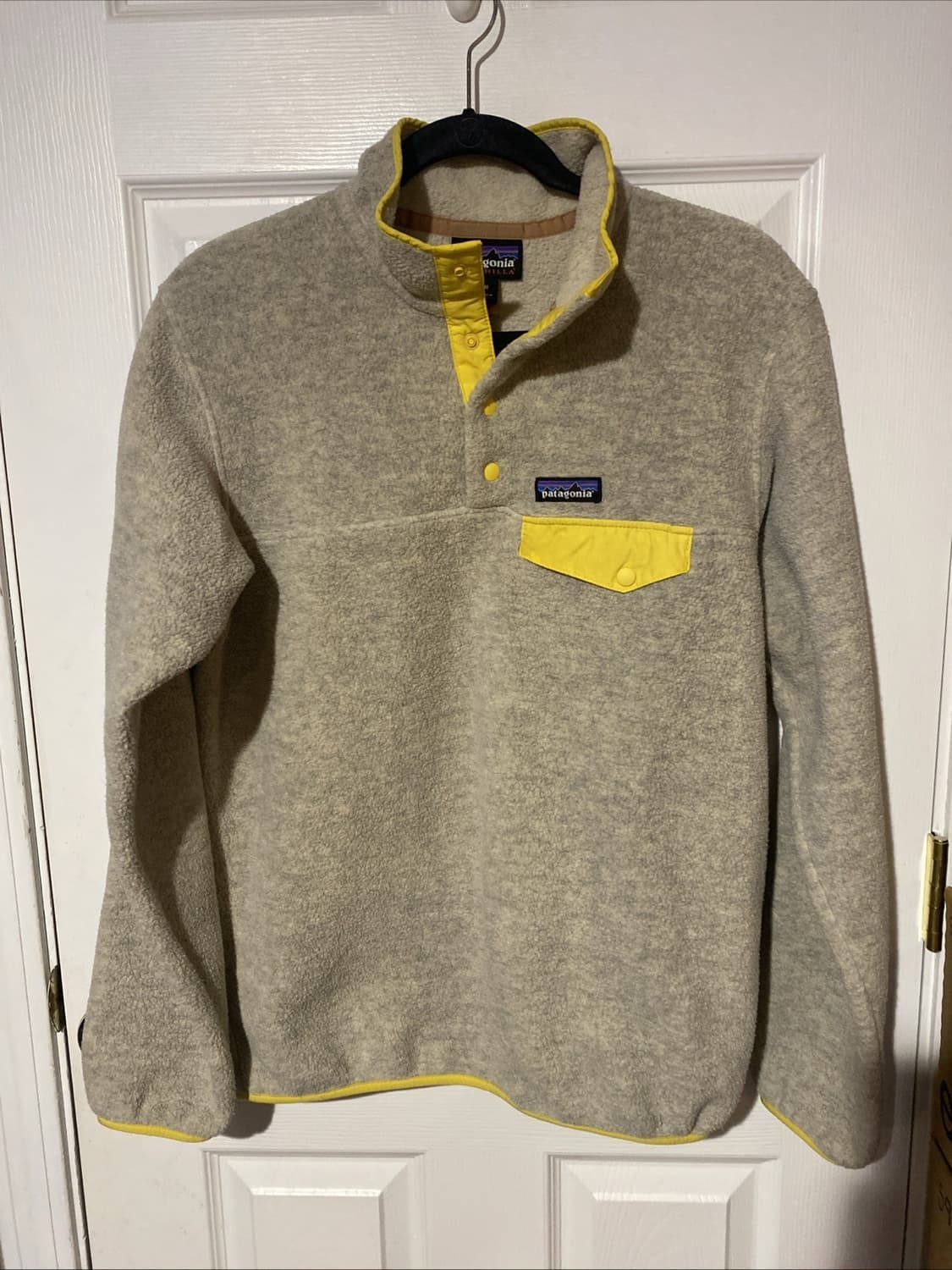 20s 파타고니아 신칠라 스냅-T 오트밀 헤더/옐로우 상품이미지1