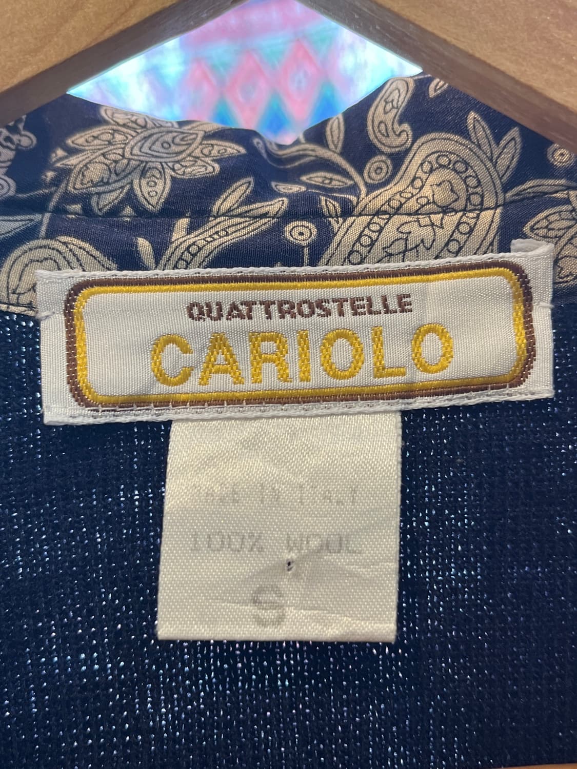 Vintage 70s-90s CARIOLO 패턴 셔츠 상품이미지3