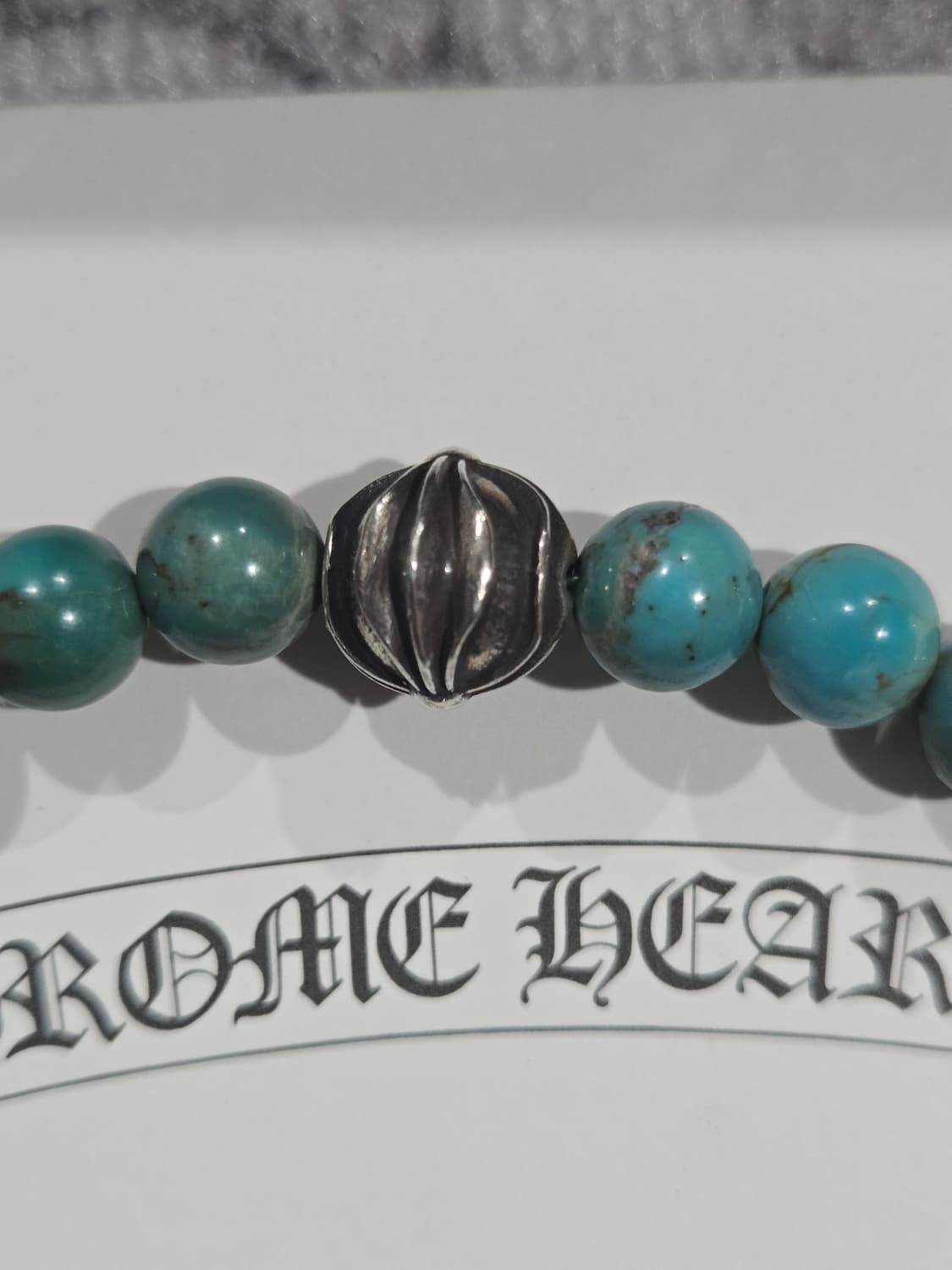 크롬하츠 비즈&터키석10mm팔찌(정품) 상품이미지5