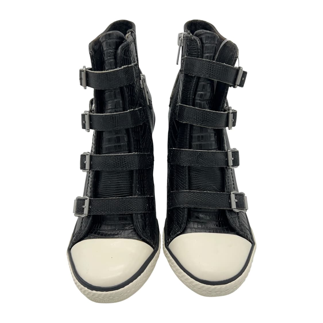 245 W 애쉬 웨지힐 스니커즈 리자드 블랙 상품이미지4