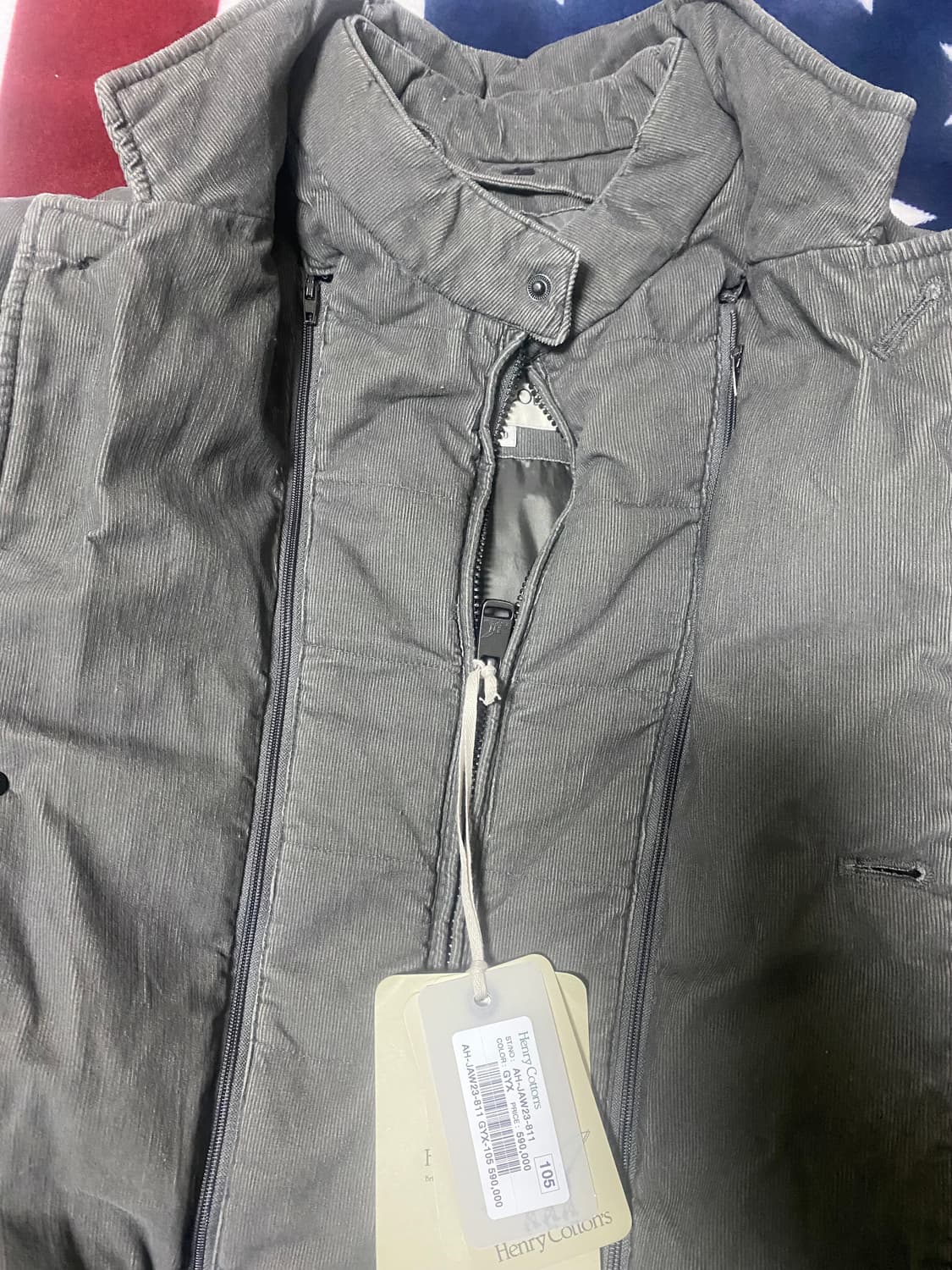 헨리코튼 코듀로이 자켓패딩 상품이미지2