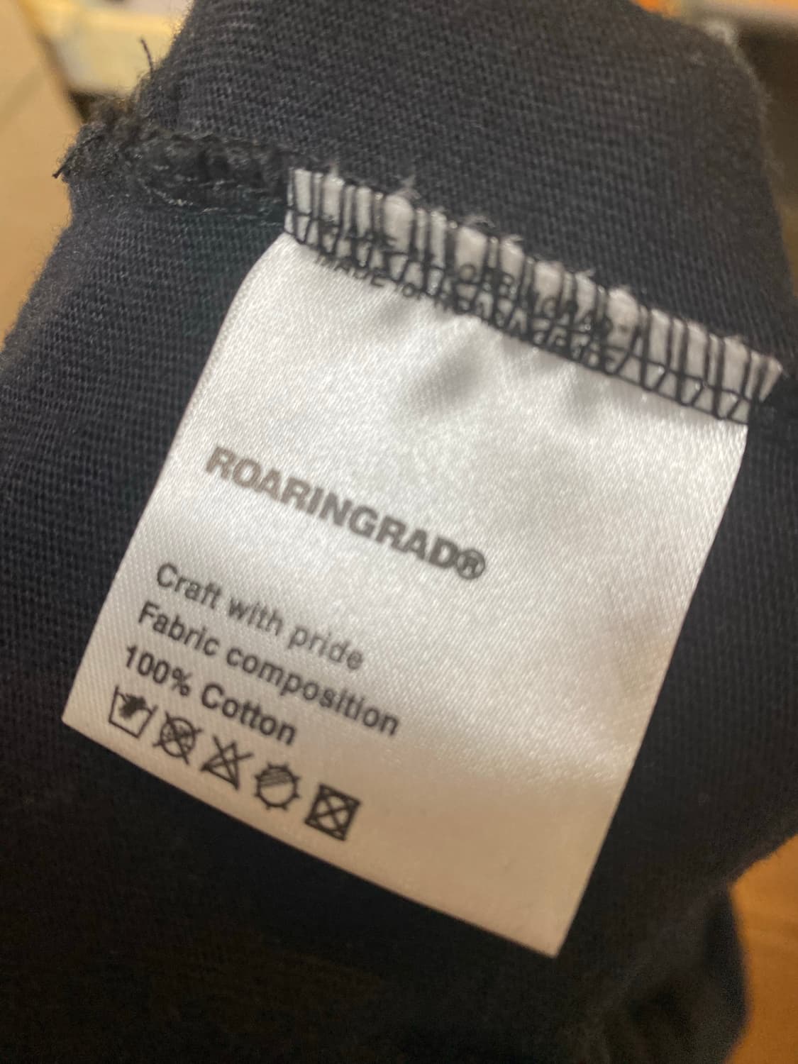 로어링라드 워시드 데미지 오버 반팔 블랙 L 상품이미지4