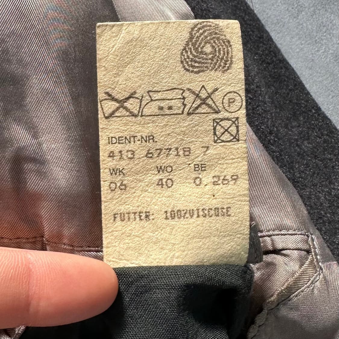 휴고보스 울 그레이 더블 코트 (va.59) 상품이미지7