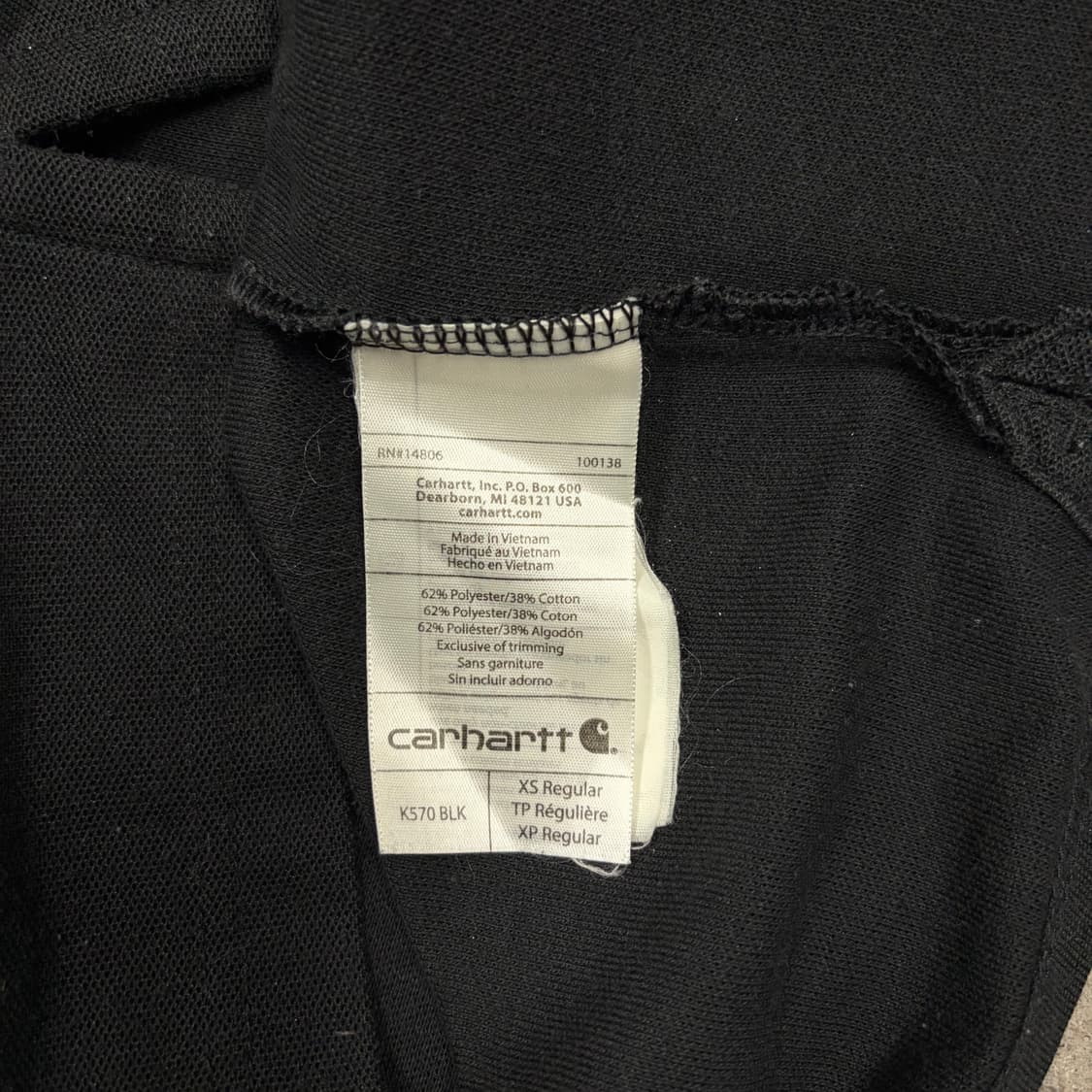 칼하트 카라 반팔티[2490] 상품이미지6