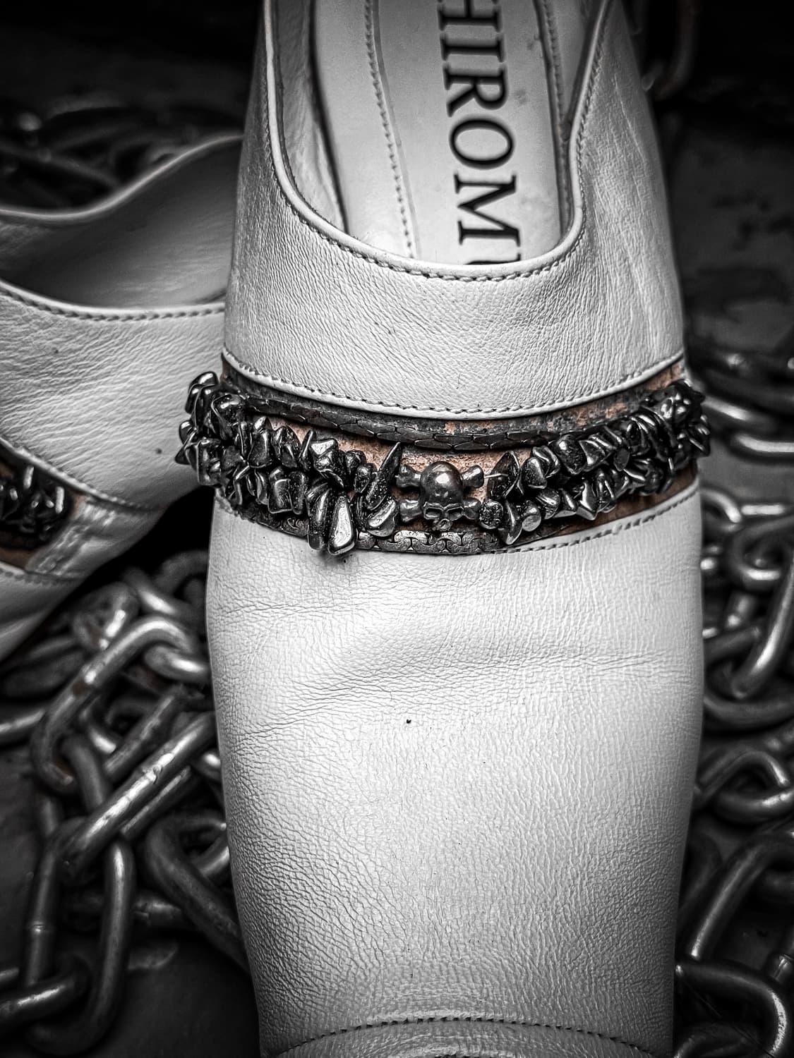 HIROMU TAKAHARA – White Leather Mule 상품이미지4