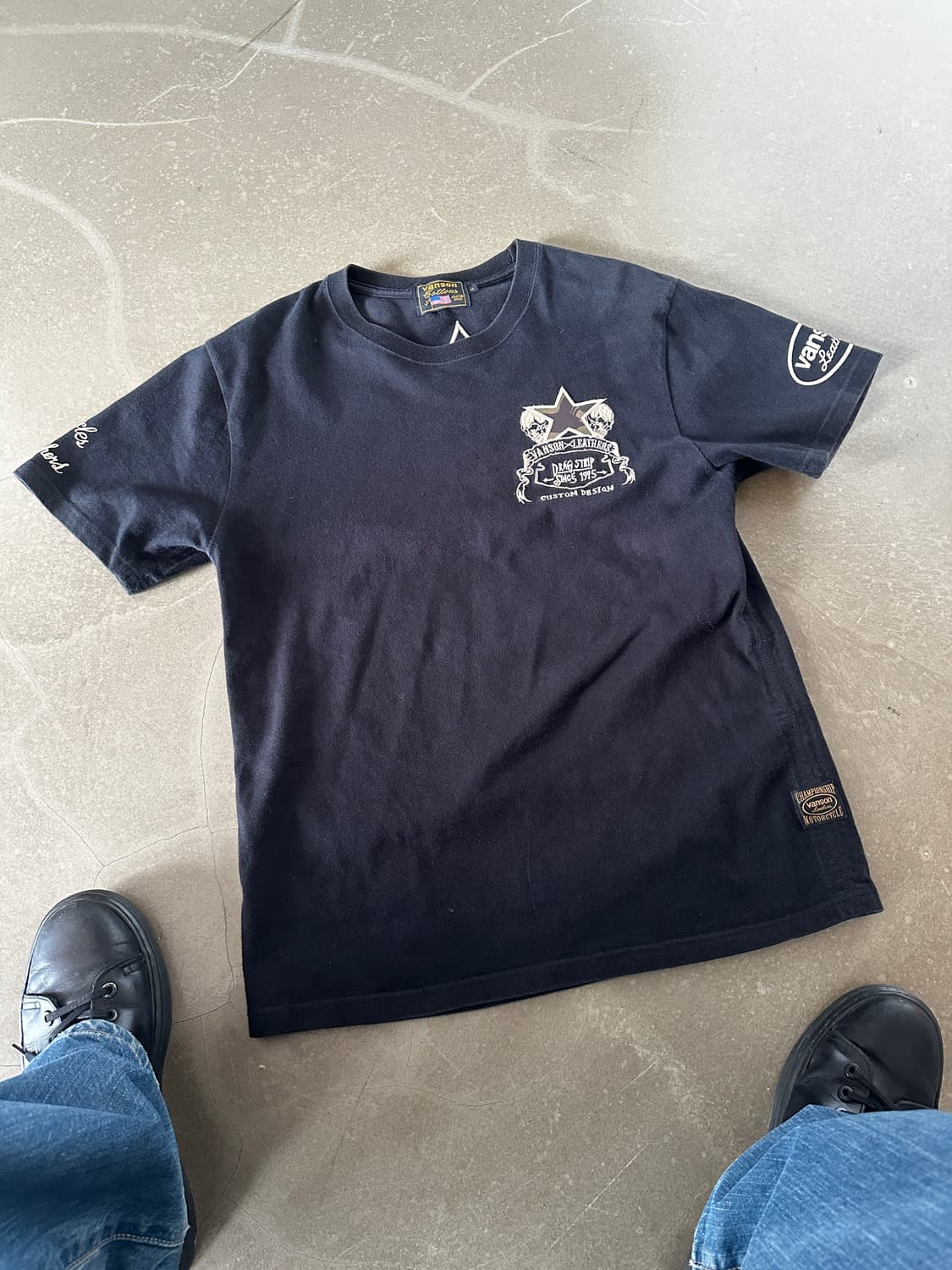 밴슨 레더 모터사이클 그래픽 티셔츠 상품이미지4