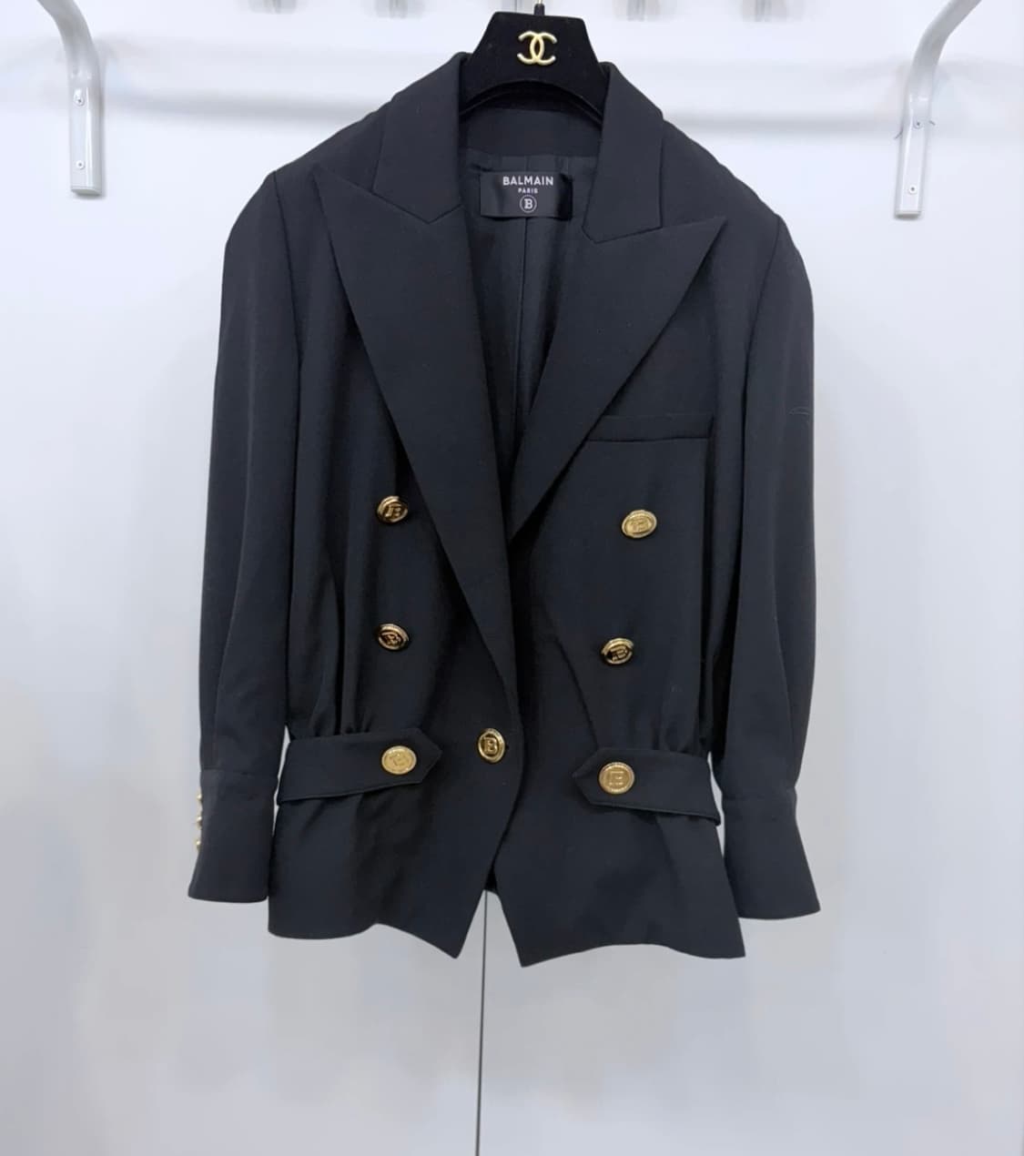 발망 블랙 피티드 GDP 블레이저 38 발망자켓 상품이미지5