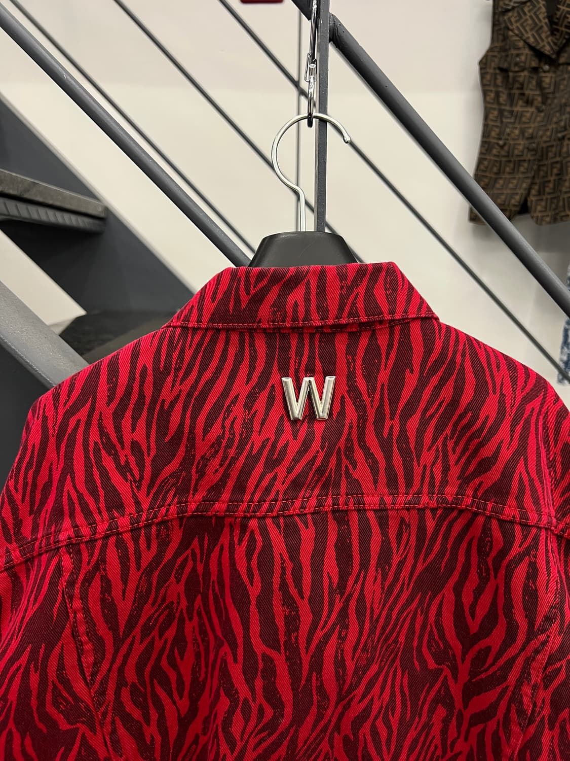 웰던 오버사이즈 지브라 트러커 자켓 상품이미지5