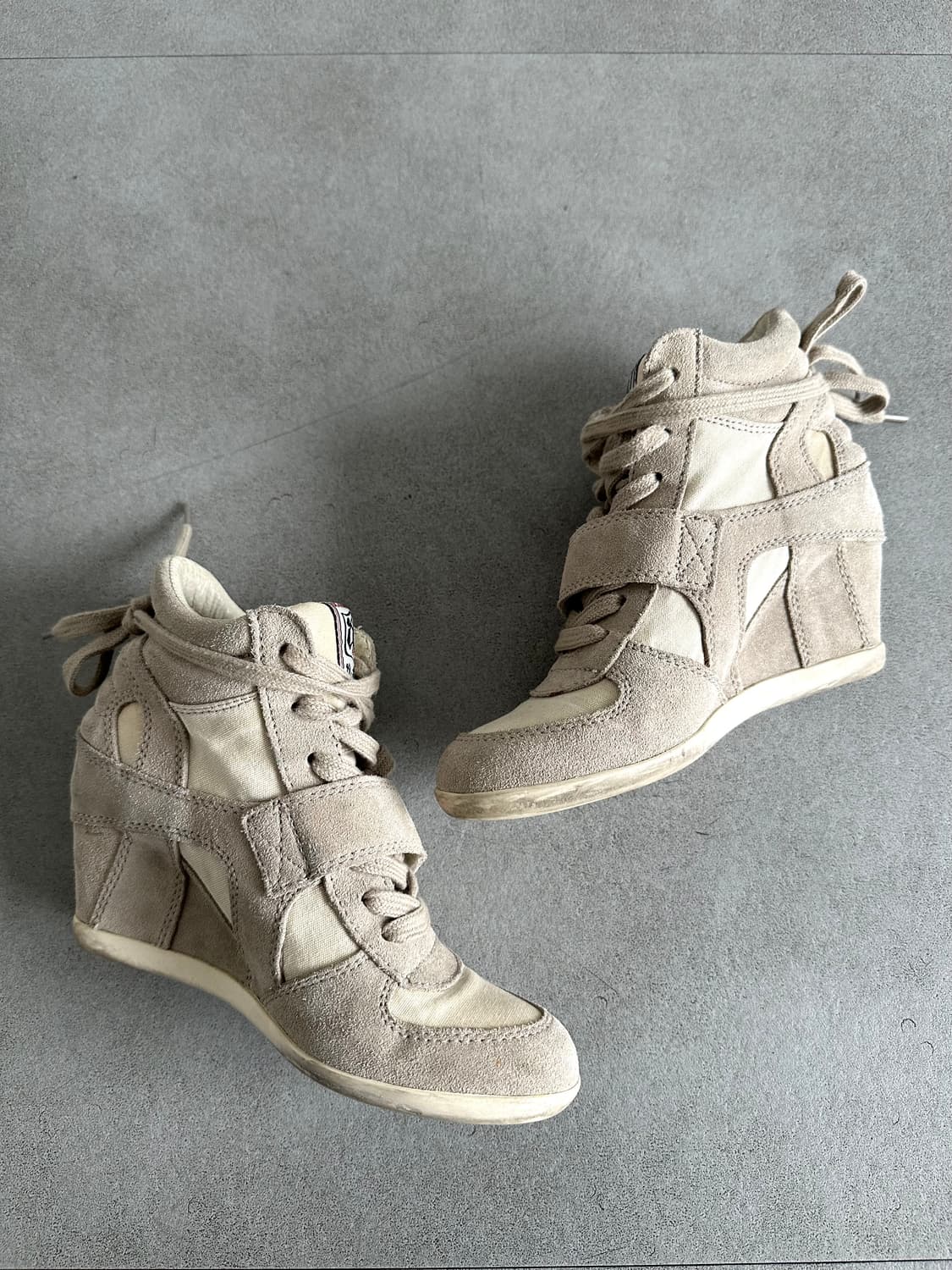 Ash 스웨이드 웨지 스니커즈 베이지 상품이미지6