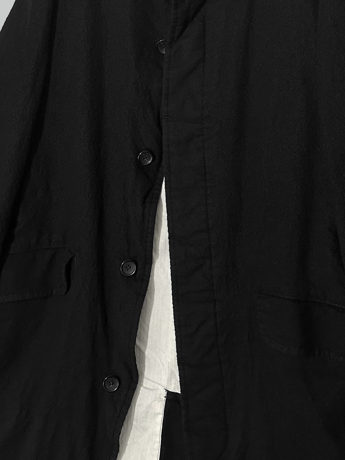 꼼데가르송 옴므 축융 울 맥코트 블랙 상품이미지5