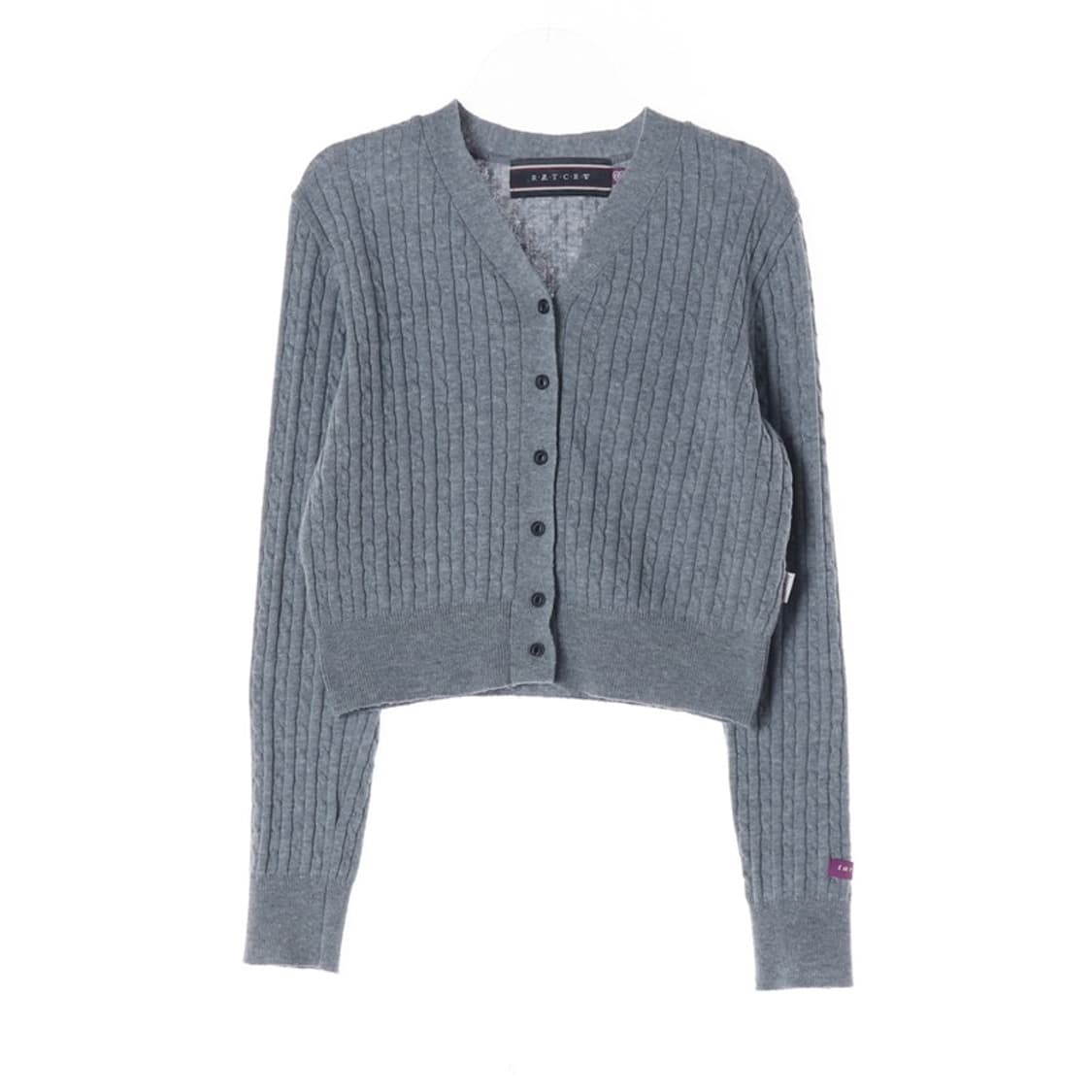 로맨틱크라운 x 타게토 콜라보 케이블 니트 가디건 F 상품이미지1