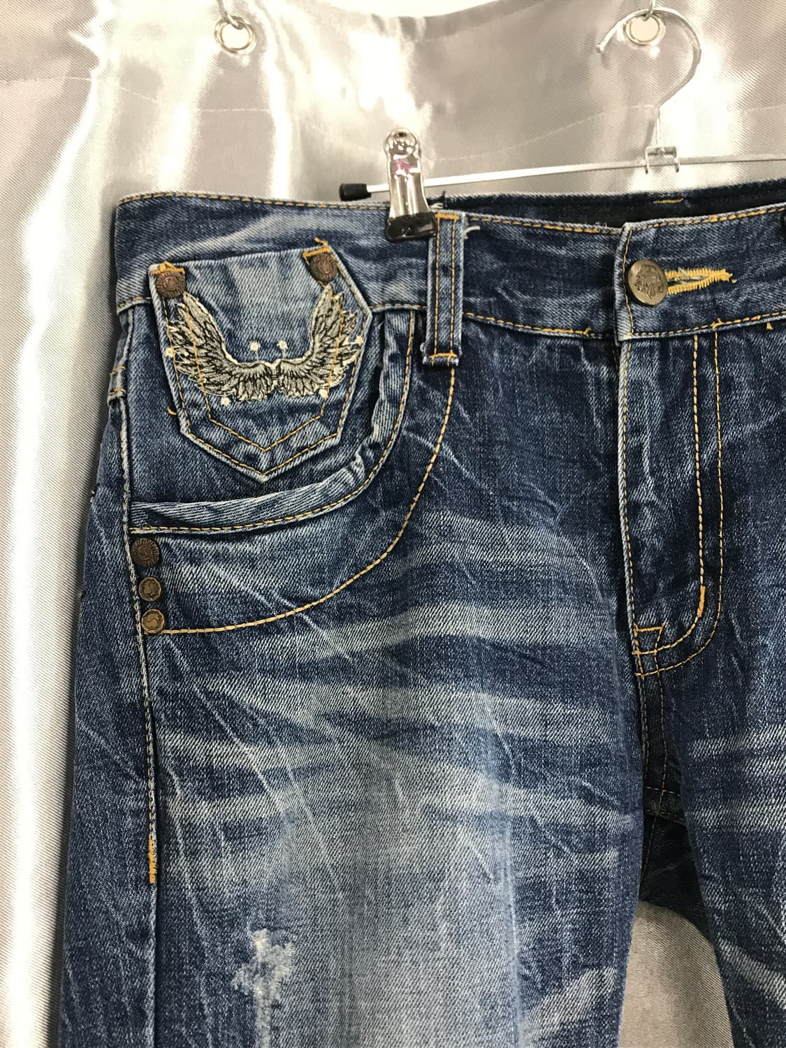 Red Pepper Skull Patch Denim Jeans 상품이미지7