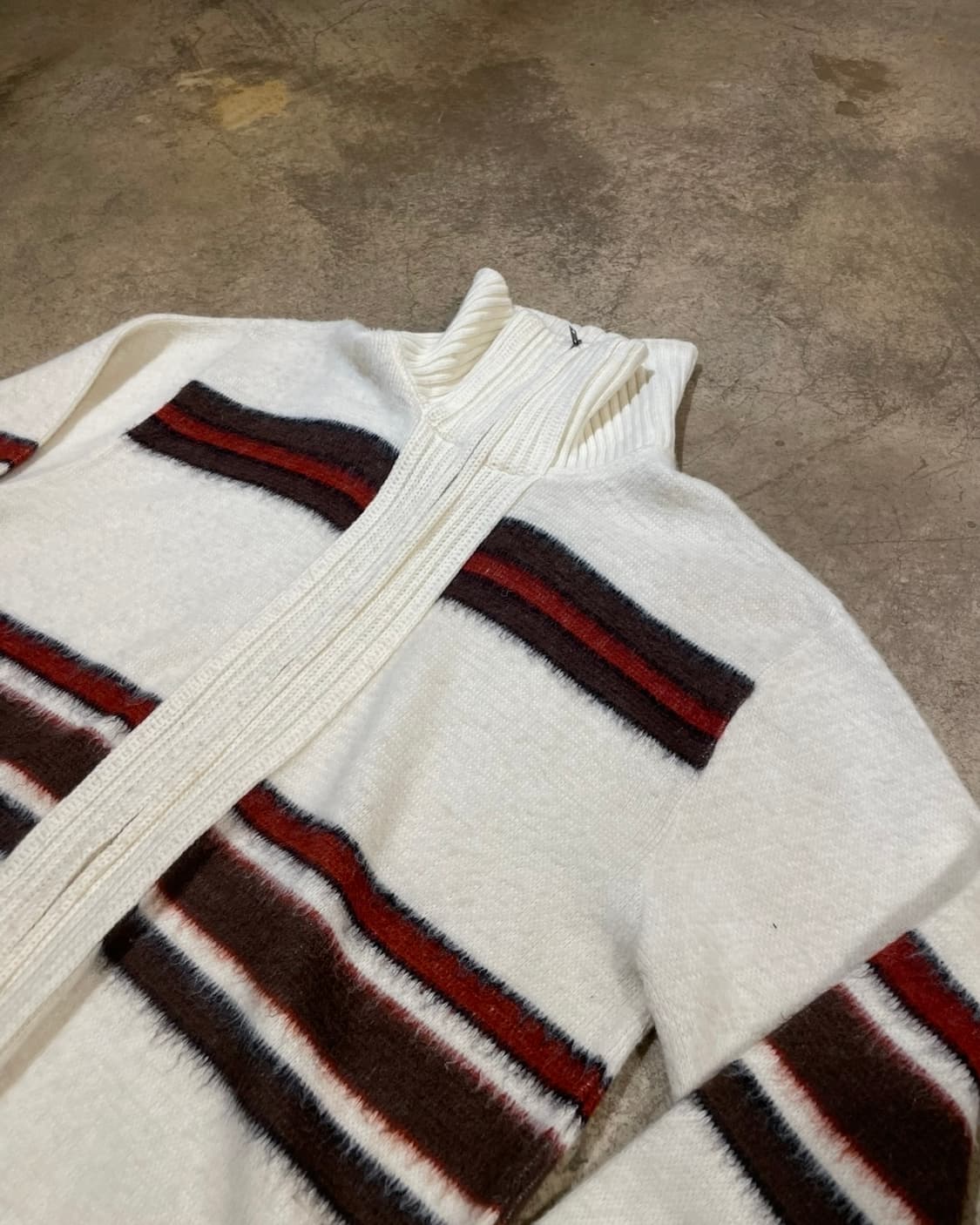 60‘s Dimension 스트라이프 니트 집업 (B5177) 상품이미지2