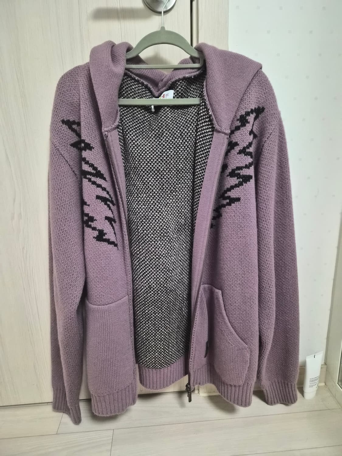 디스이즈네버댓x그레이트풀데드 니트 후드 플럼 M 상품이미지1