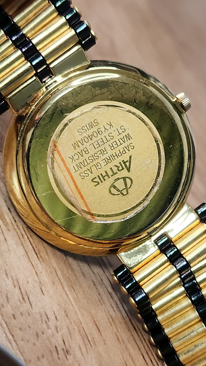 #Arthis  아티스 18K 골드 크라운 스위스무브 명품시계 급처 상품이미지9