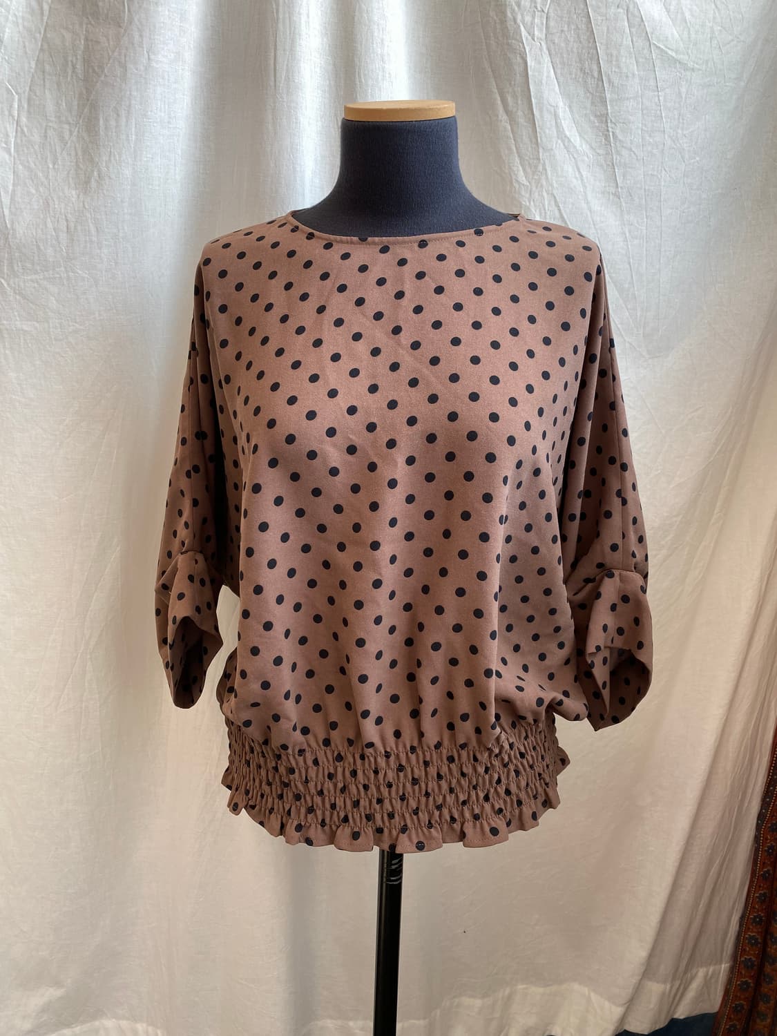 브릭 도트 블라우스(M) 상품이미지1