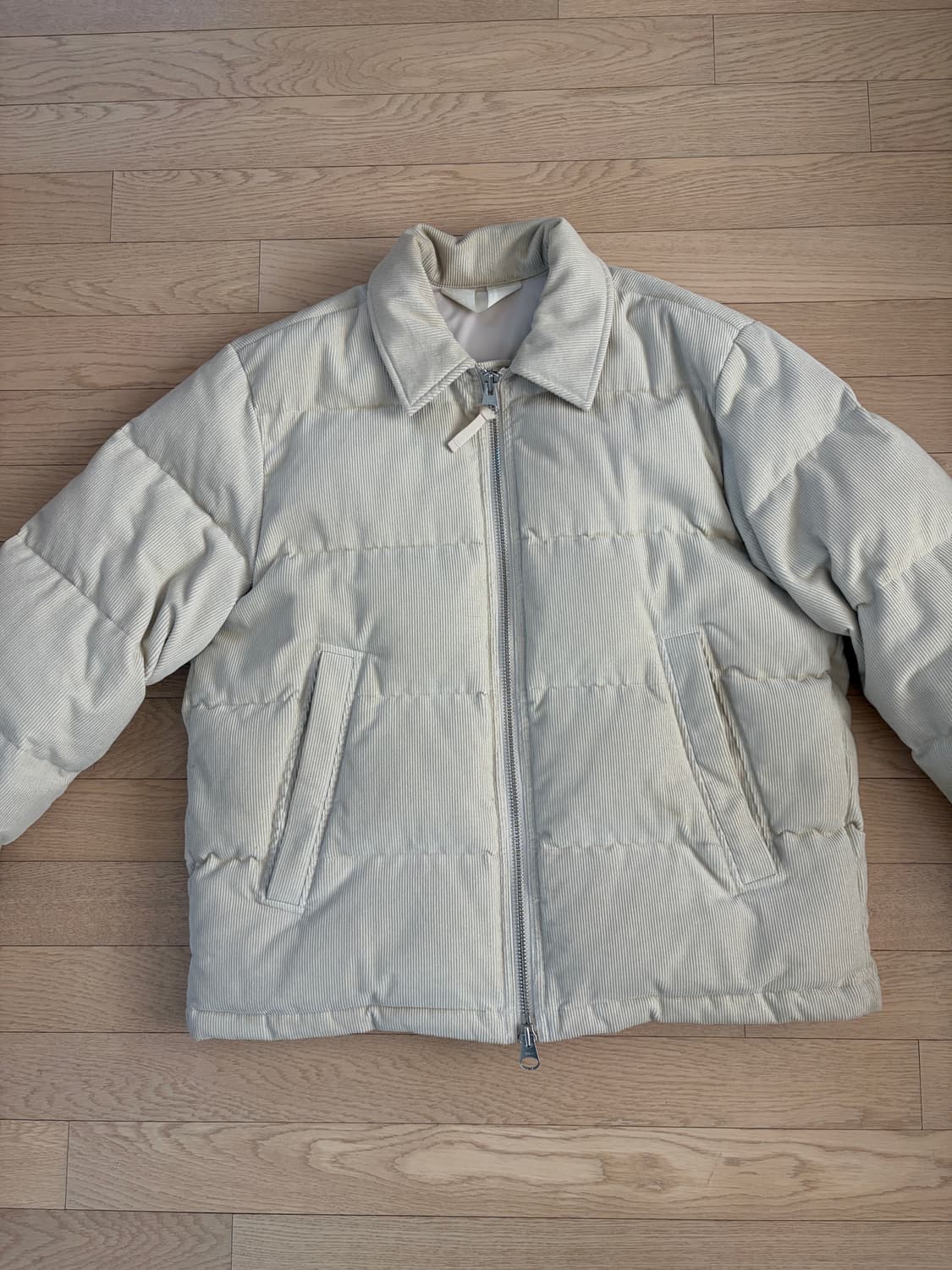 아르켓 코듀로이 카라 패딩 상품이미지1