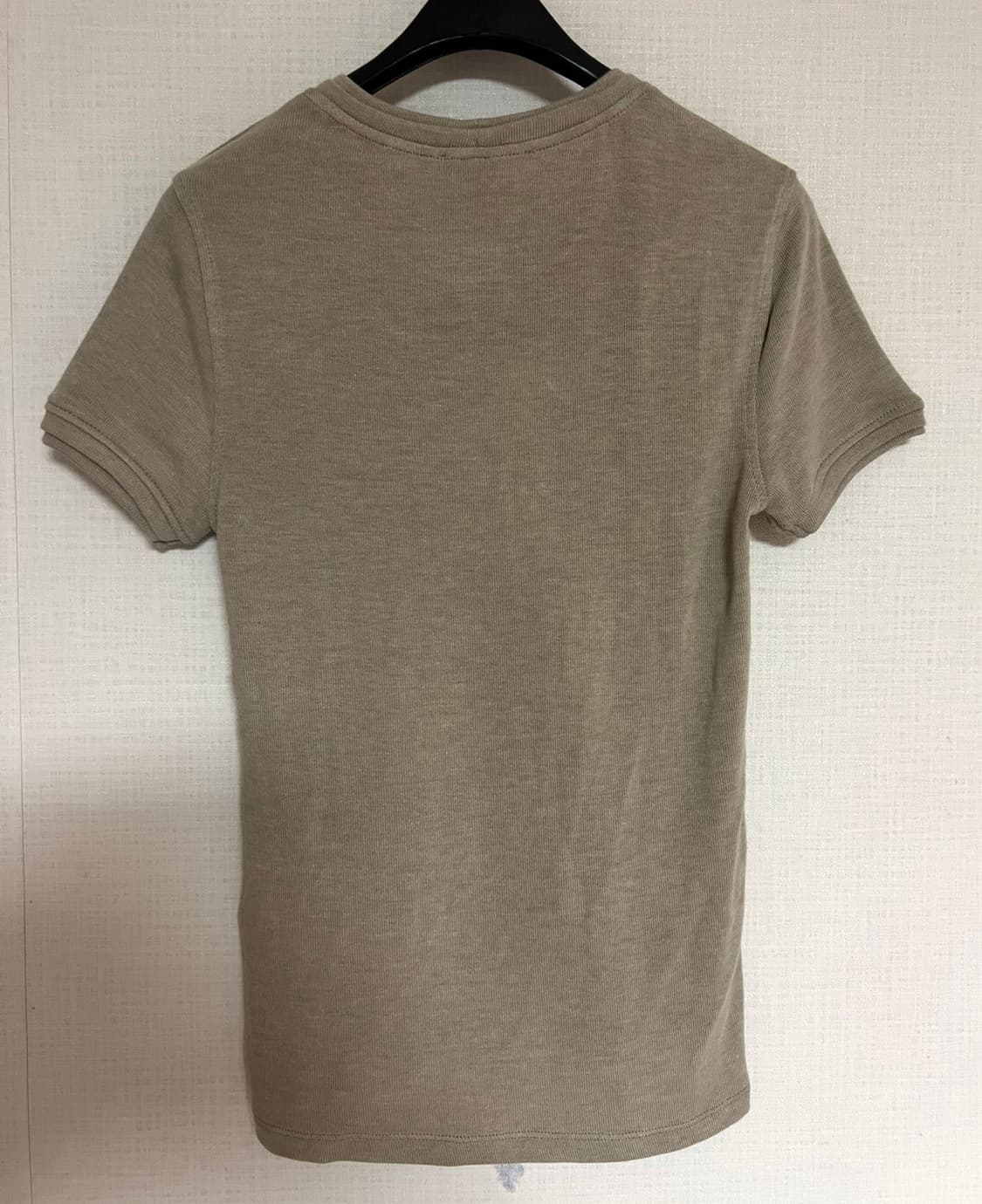 ZARA 자라 소프트 베이직 티셔츠 베이지 오트밀 상품이미지6