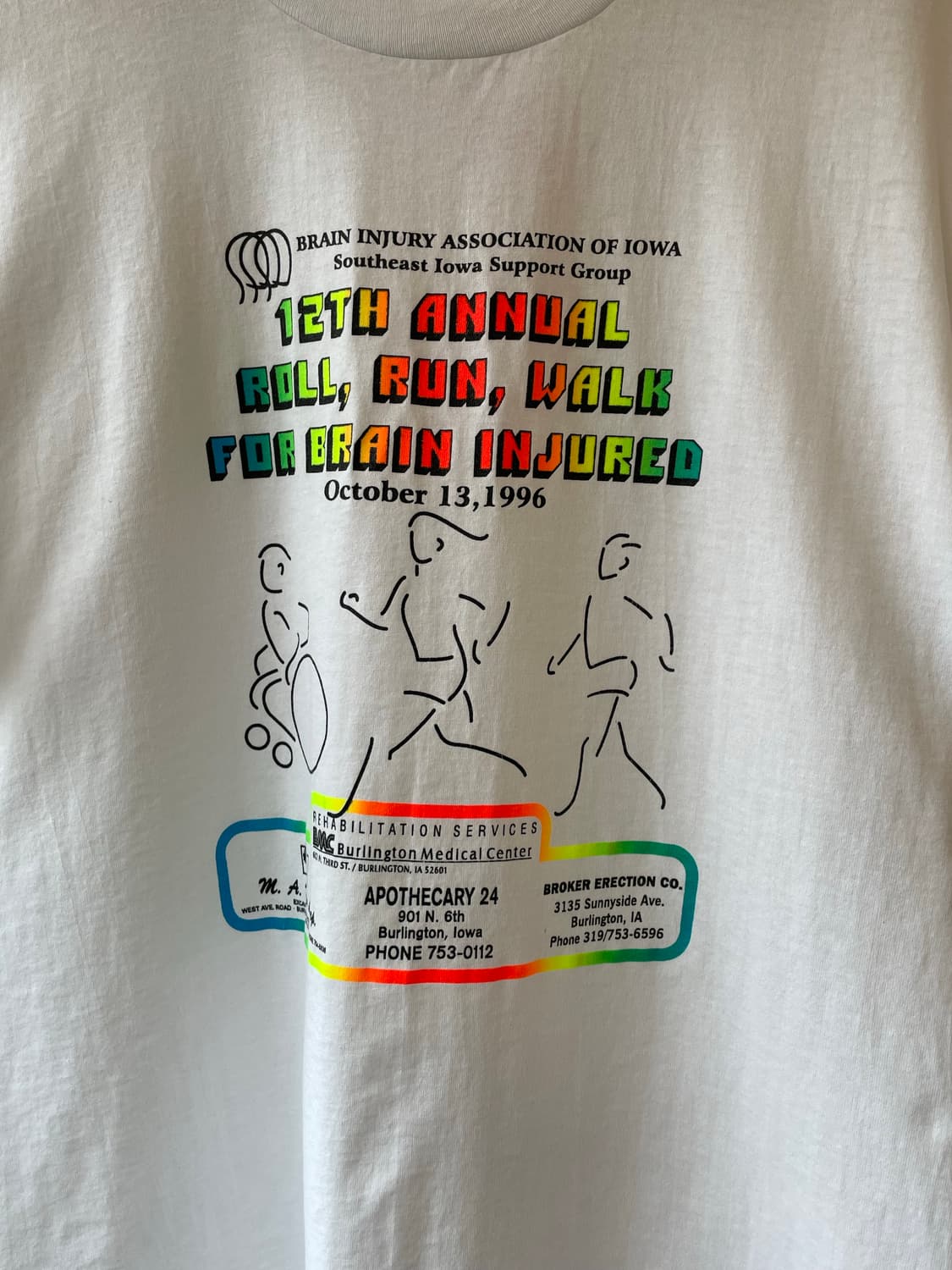 90’s USA “Roll, Run, Walk” T-shirt L 상품이미지4