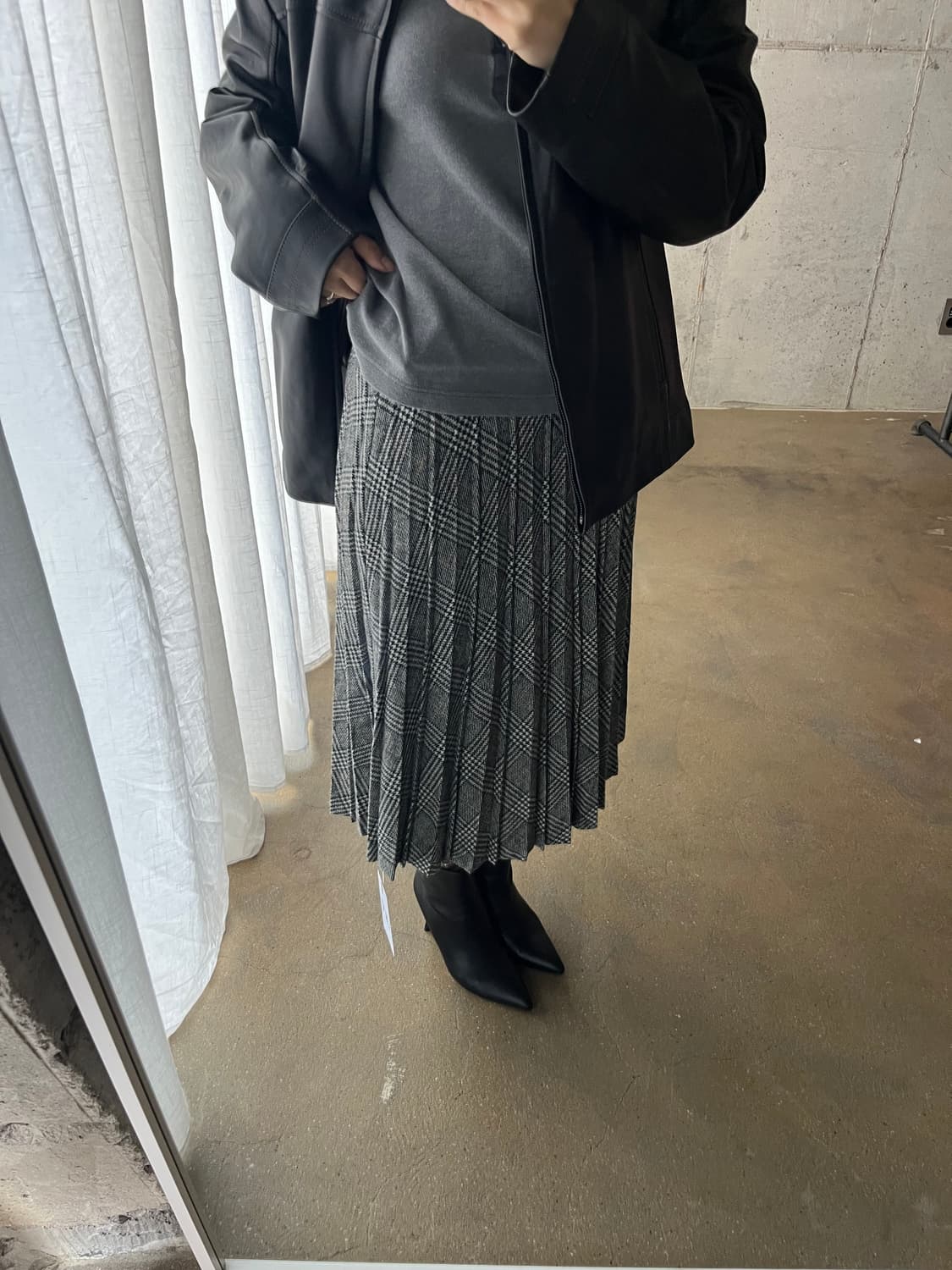 하운드투스 울 플리츠 스커트 상품이미지4