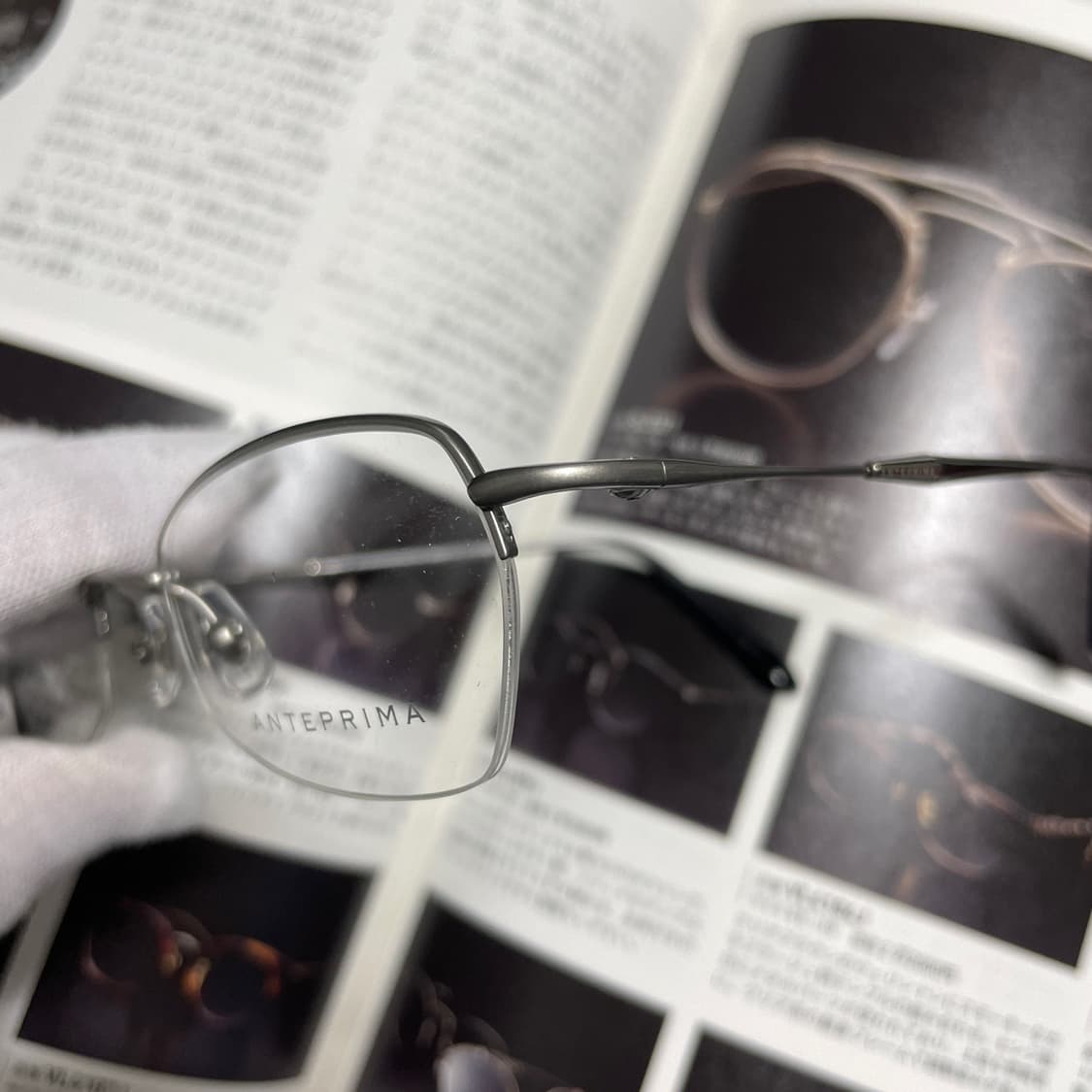 ANTEPRIMA 안테프리마 반무테 실버 티타늄 안경 상품이미지3