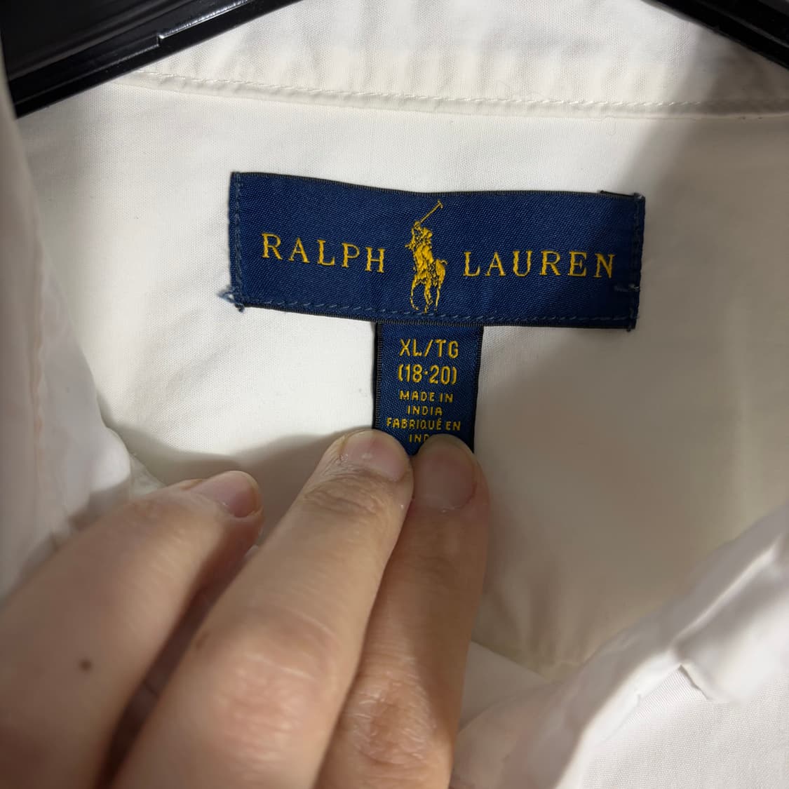폴로 랄프로렌 화이트 셔츠(XL) 상품이미지4
