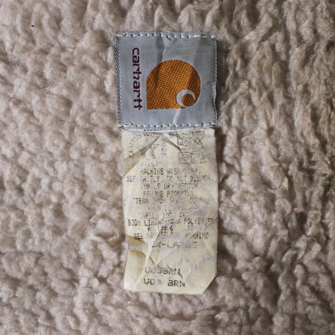 00's Carhartt 칼하트 덕 캔버스 쉐르파 베스트 상품이미지4