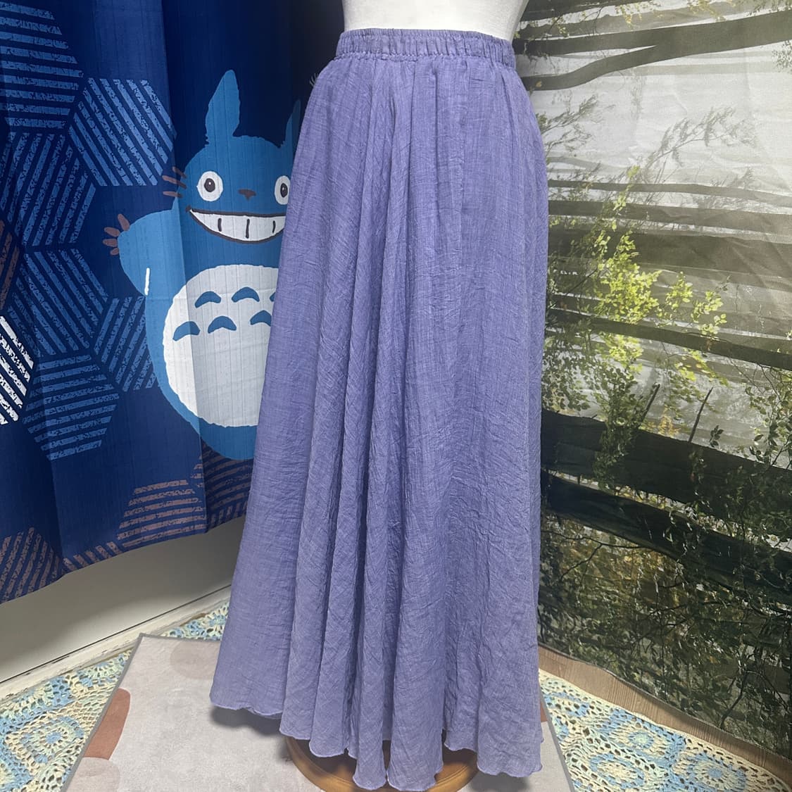 빈티지 연보라색 롱 스커트 모리 모리걸 상품이미지1