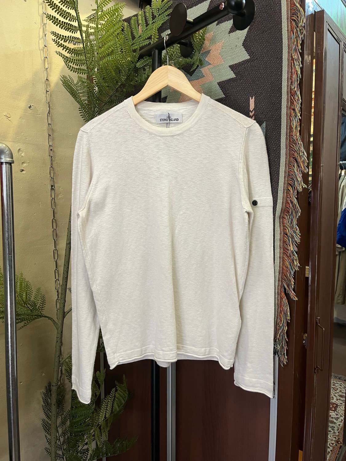 스톤아일랜드 가먼트 다이드 롱슬리브 티셔츠 #csz605 상품이미지1