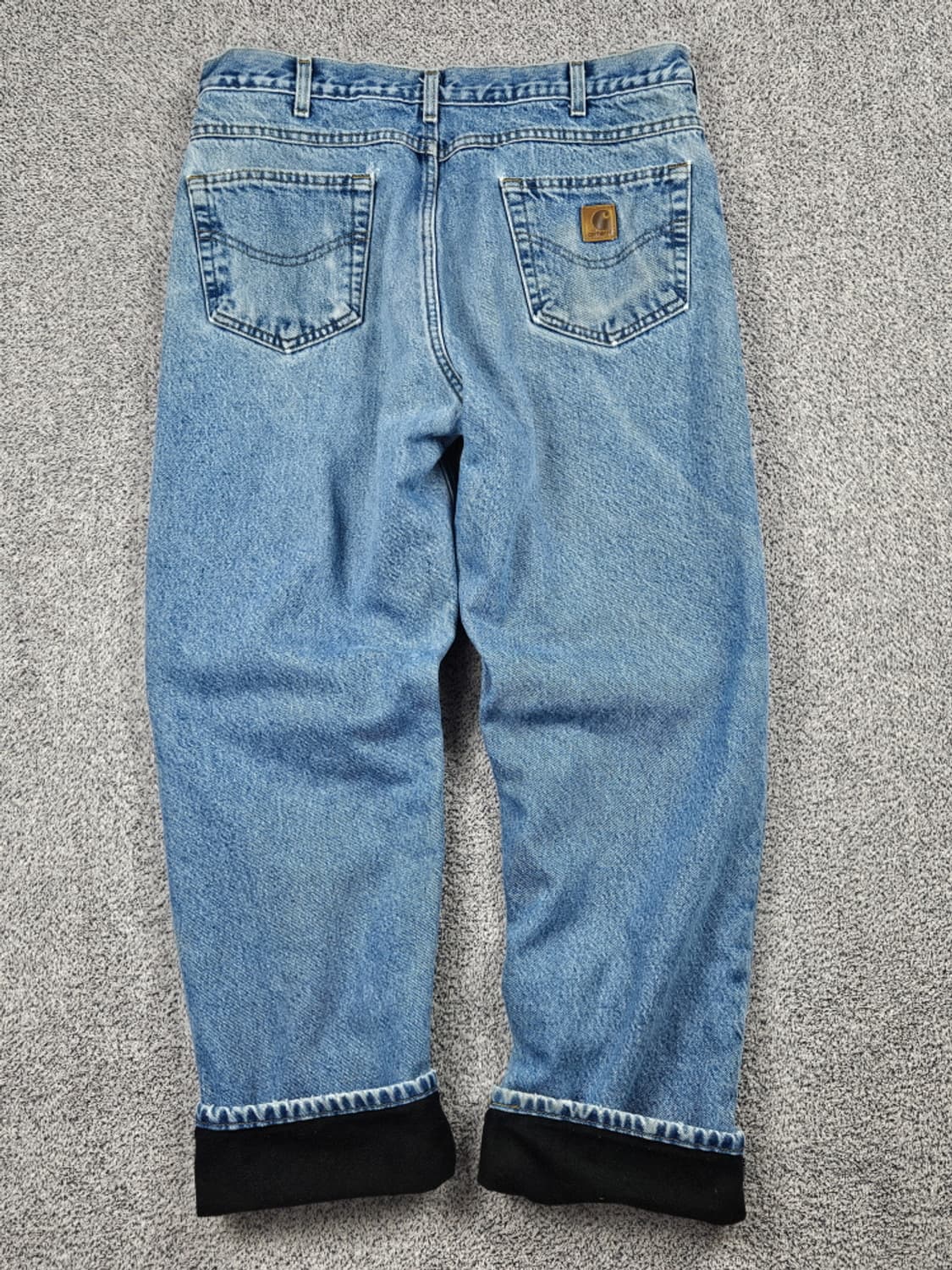 칼하트 헤비 플란넬 체크 데님 워크 팬츠 ( 36X32 ) / 10053 상품이미지4