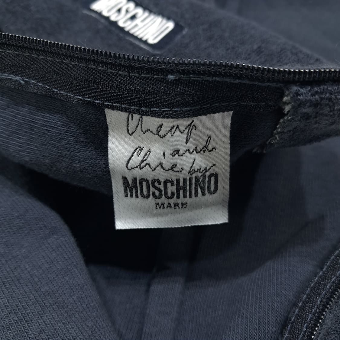 CL430 모스키노 90s MARE 테리코튼 블랙 미니원피스 상품이미지4