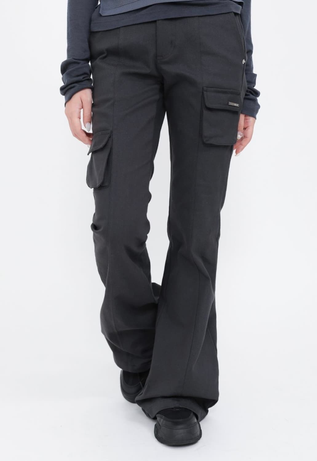 미세키서울 라인 포켓 카고 팬츠 챠콜 상품이미지5