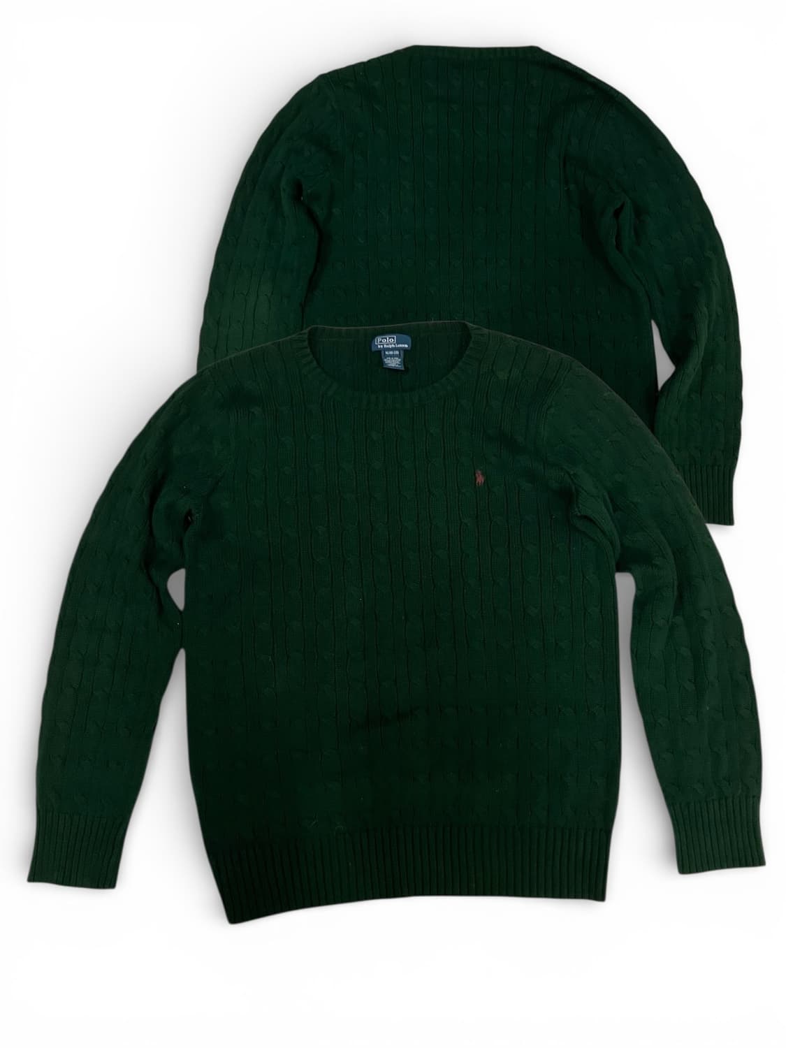 폴로 랄프로렌 케이블 니트 그린 XL(18-20) 상품이미지1