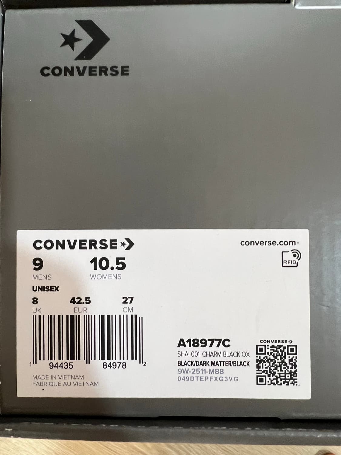 컨버스 x shai 001 셰이 참 블랙 270 상품이미지3