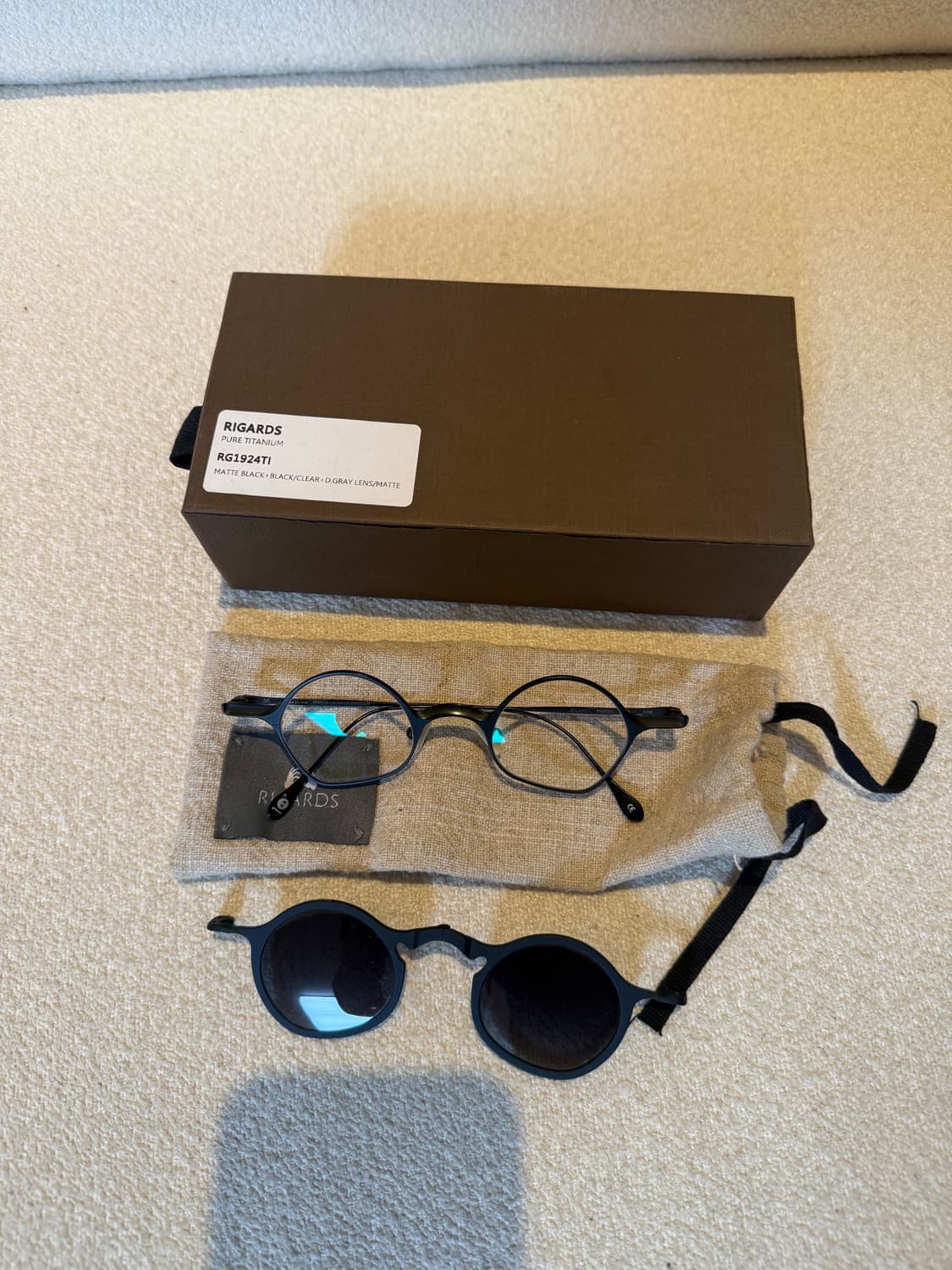 리가드즈 10주년 블랙 티타늄 안경 상품이미지4
