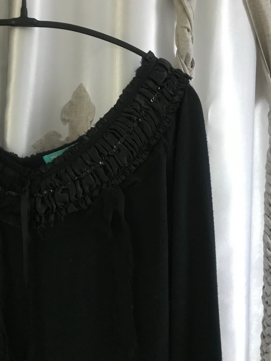 vintage frill black knit 상품이미지8