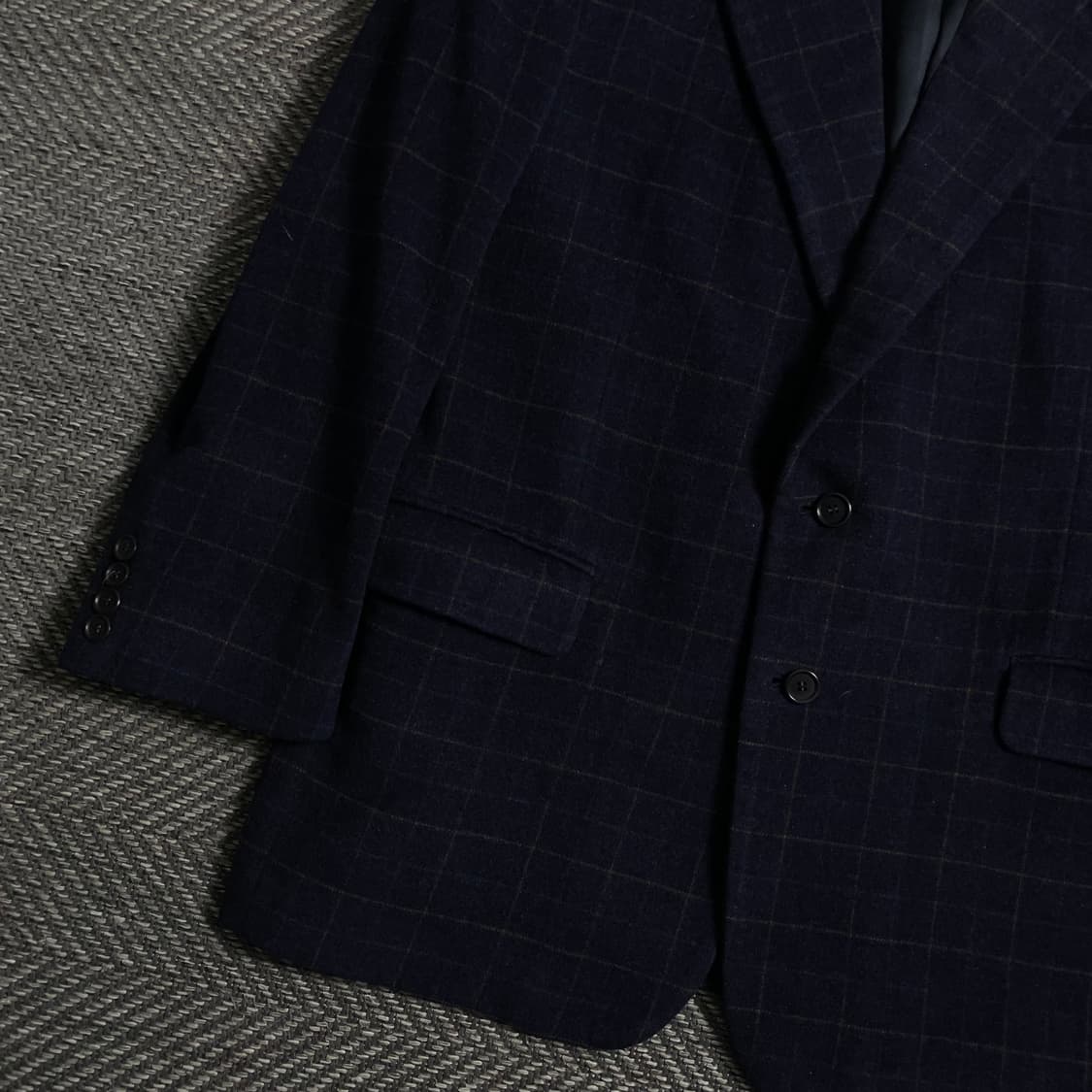 00s 입생로랑 아카이브 체크 패턴 캐시미어 혼방 블레이져y 4673 상품이미지4