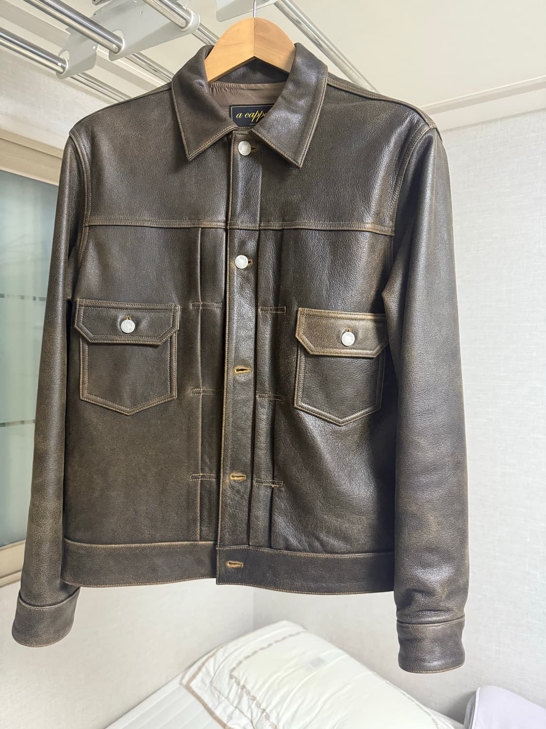 아카펠라 클로딩 카우하이드 가죽자켓 판매합니다 상품이미지2