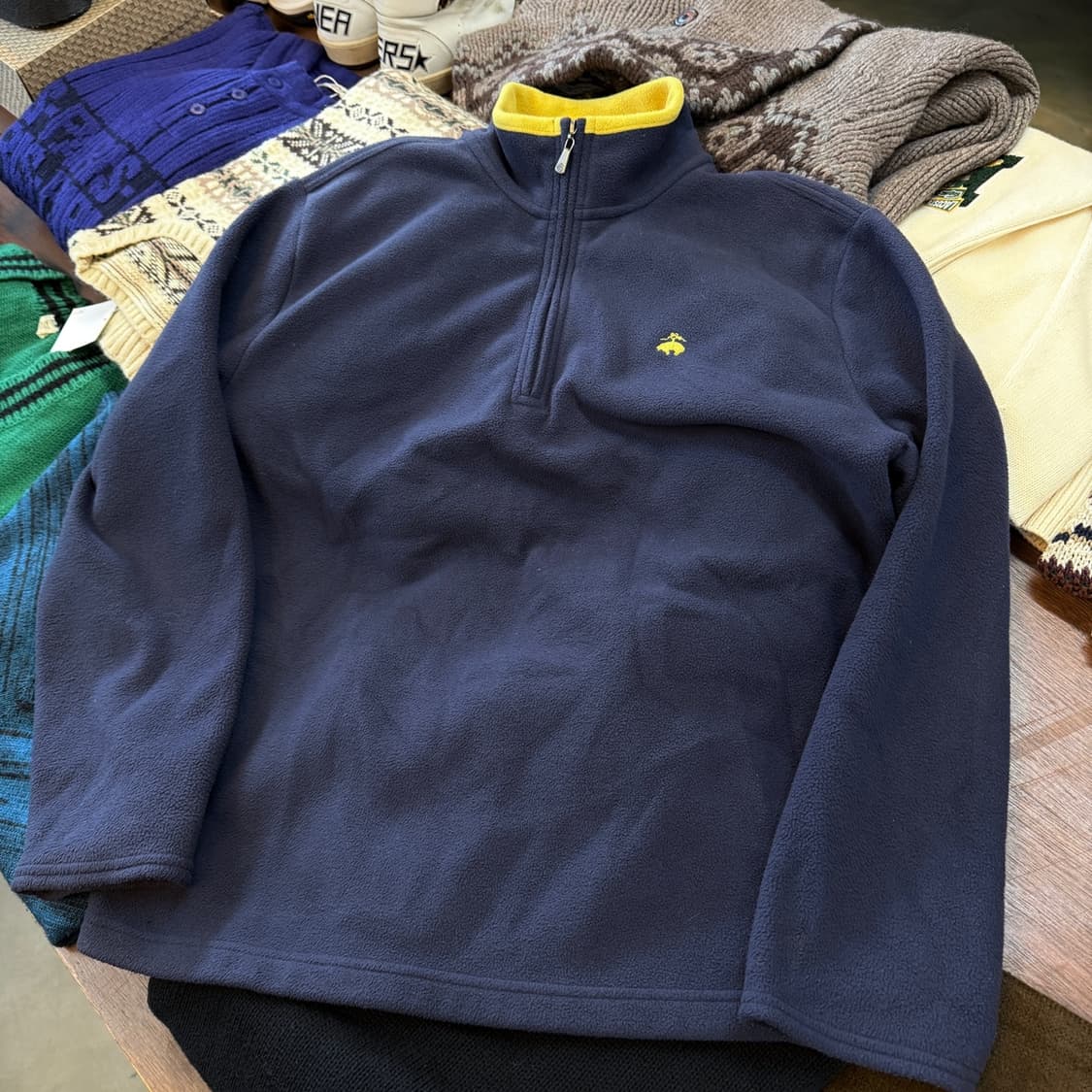 브룩스 브라더스 플리스 아노락 반집업 상품이미지1