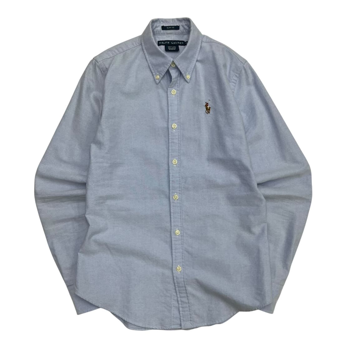 폴로 랄프로렌 딱붙핏 옥스포드 베이비블루 셔츠 0 상품이미지2