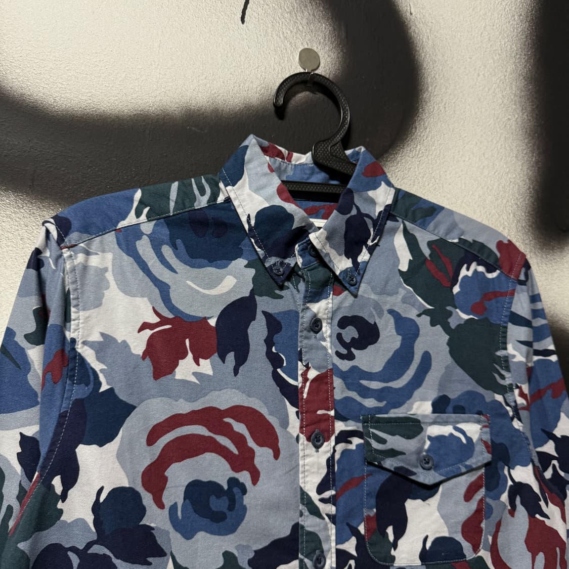 갭 플라워 카모 패턴 원포켓 옥스포드 셔츠 상품이미지3