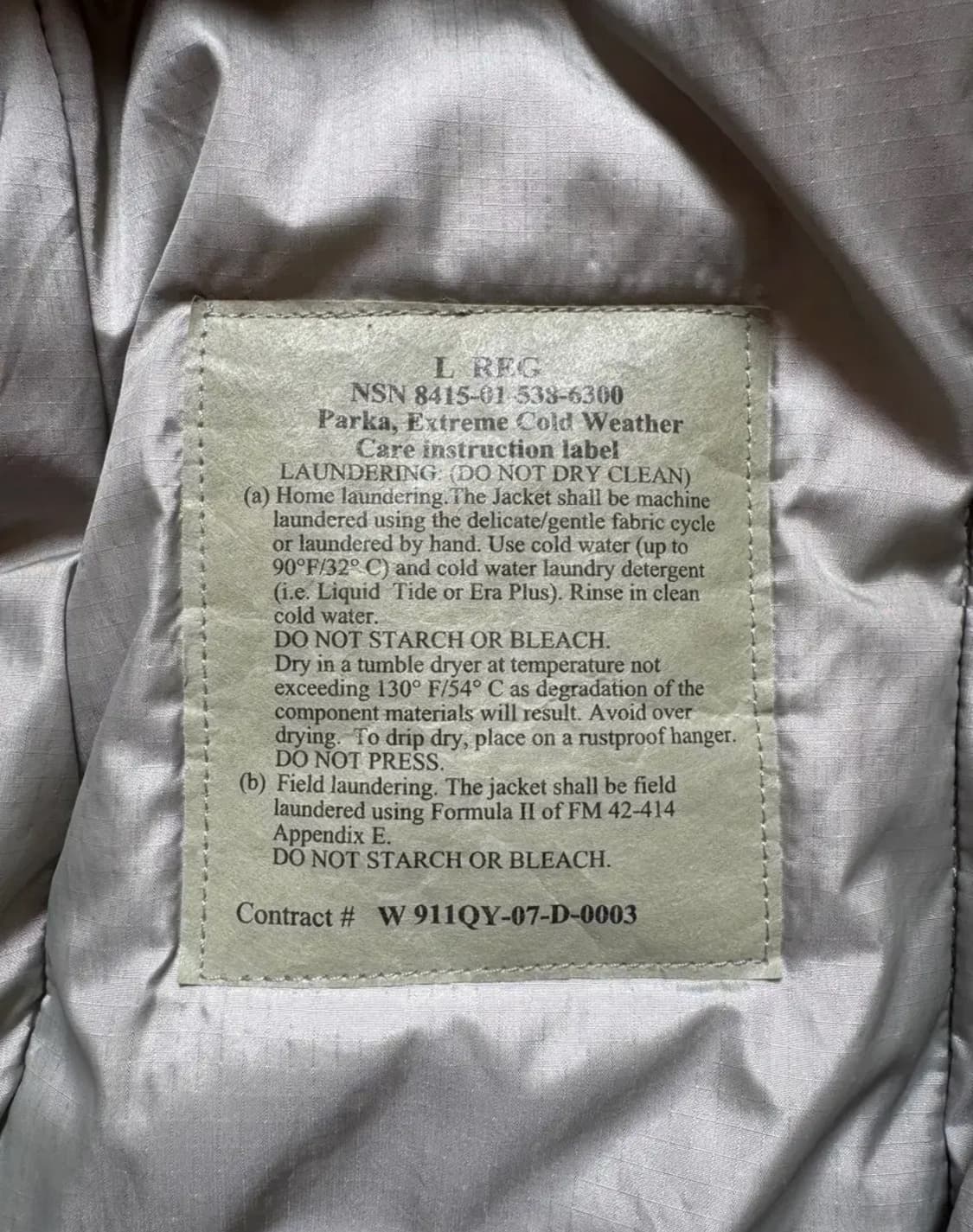 Ecwcs 프리마로프트 레벨7 와일드띵스 패딩 L-R 상품이미지6