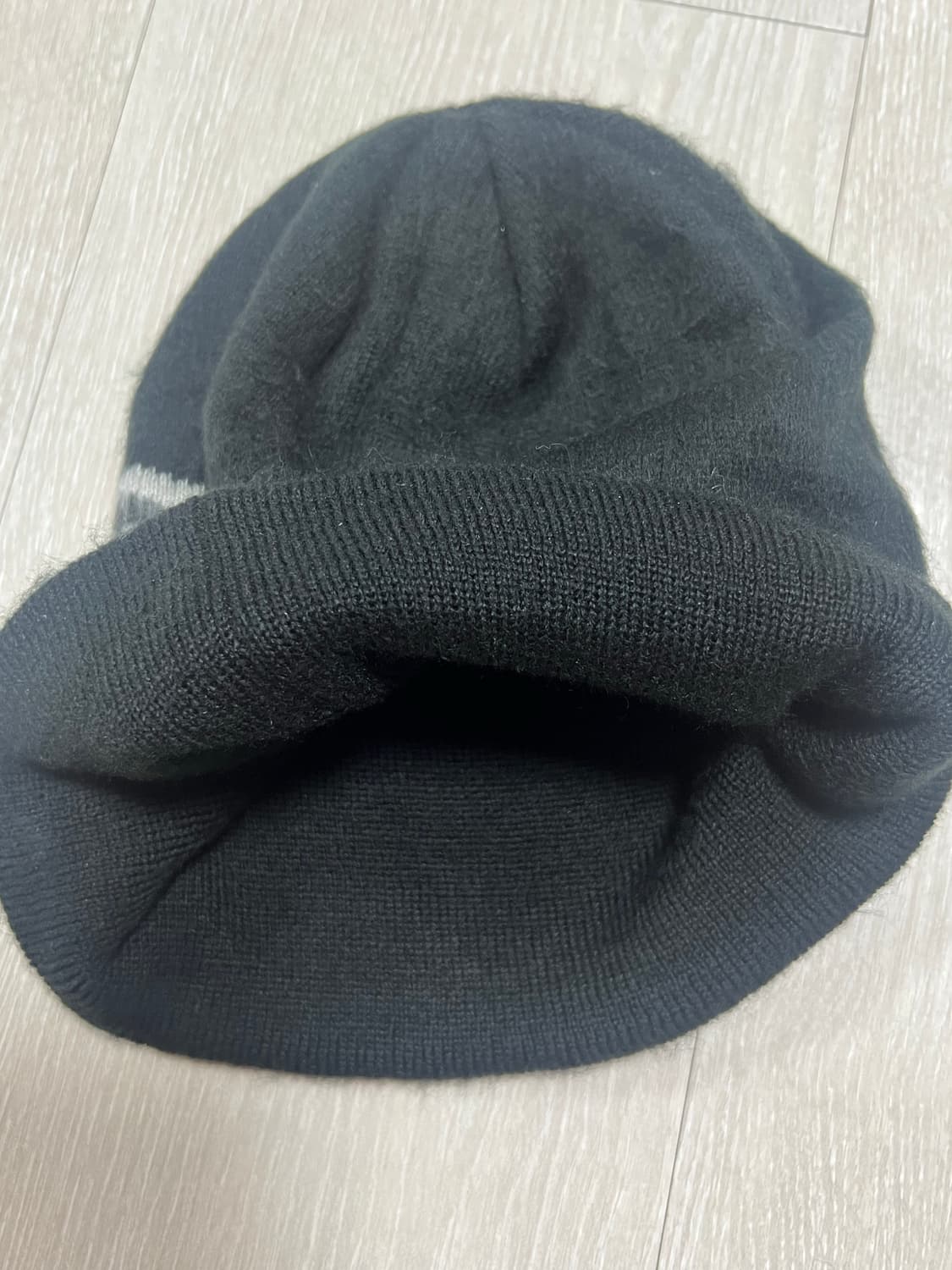 스투시 스컬캡 브러쉬드 오발 스탁 비니 블랙 상품이미지4