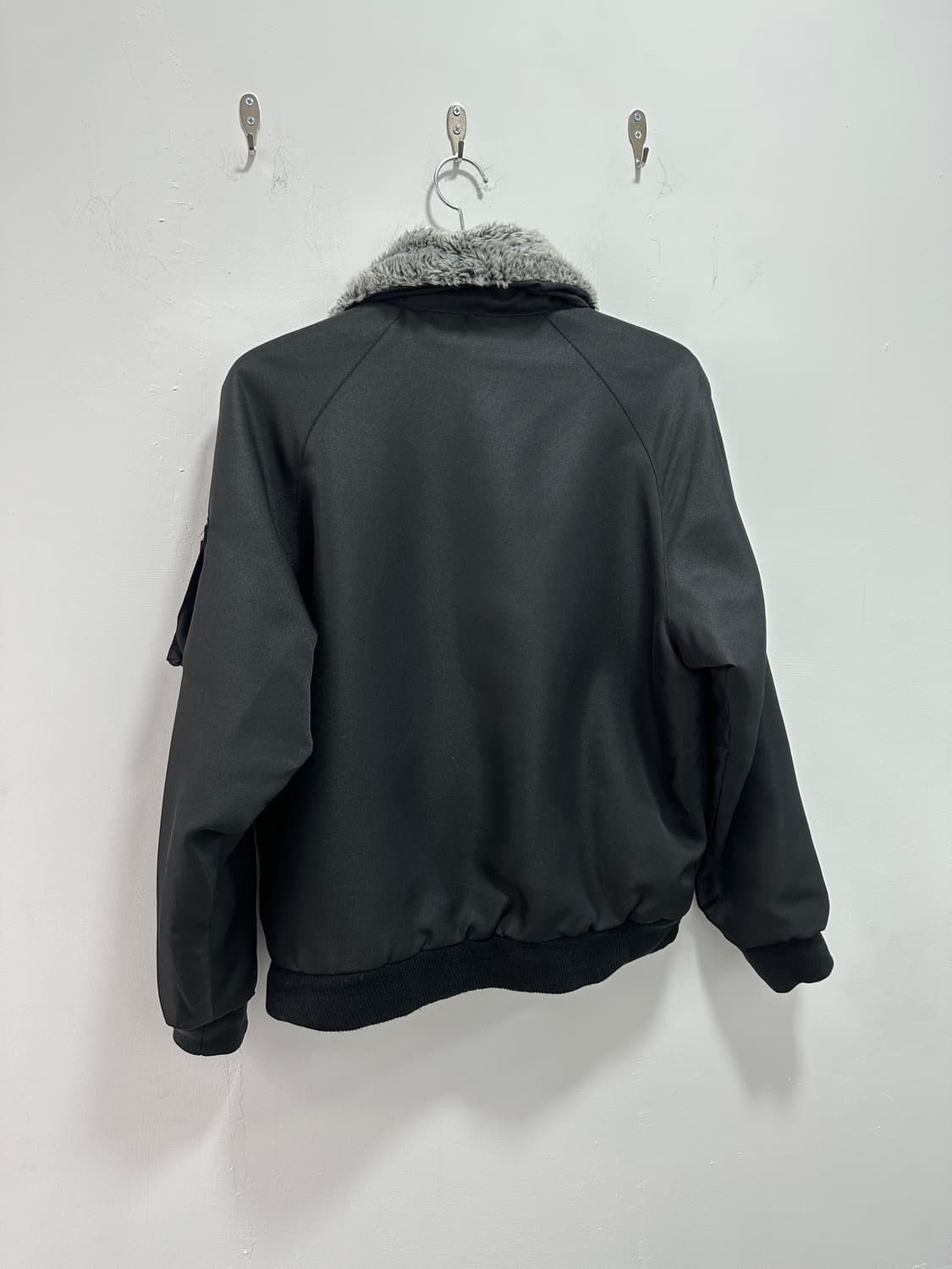 Howaitourufu gray fur bomber jacket 상품이미지10