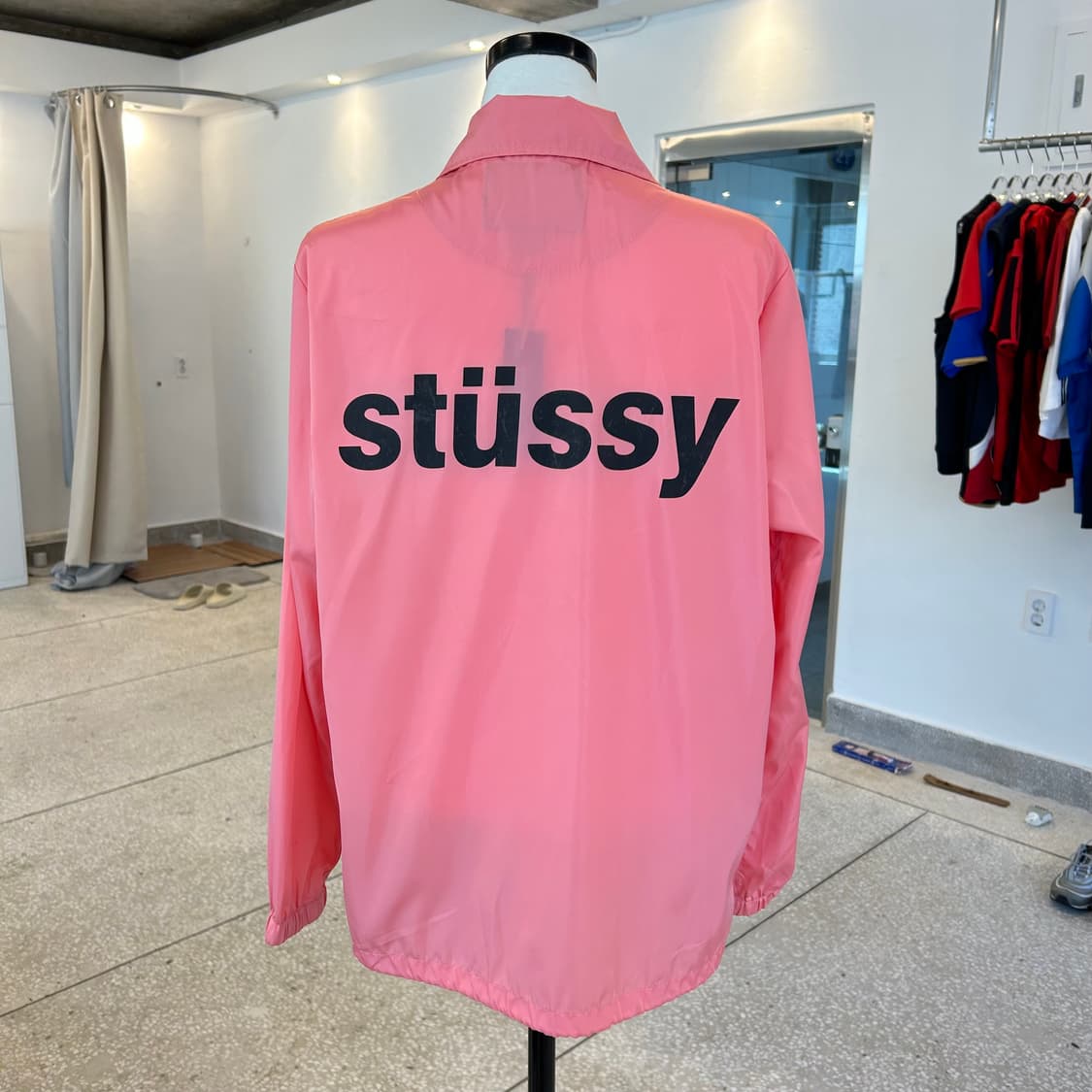 Stussy Women Pink Coach Jacket 상품이미지3