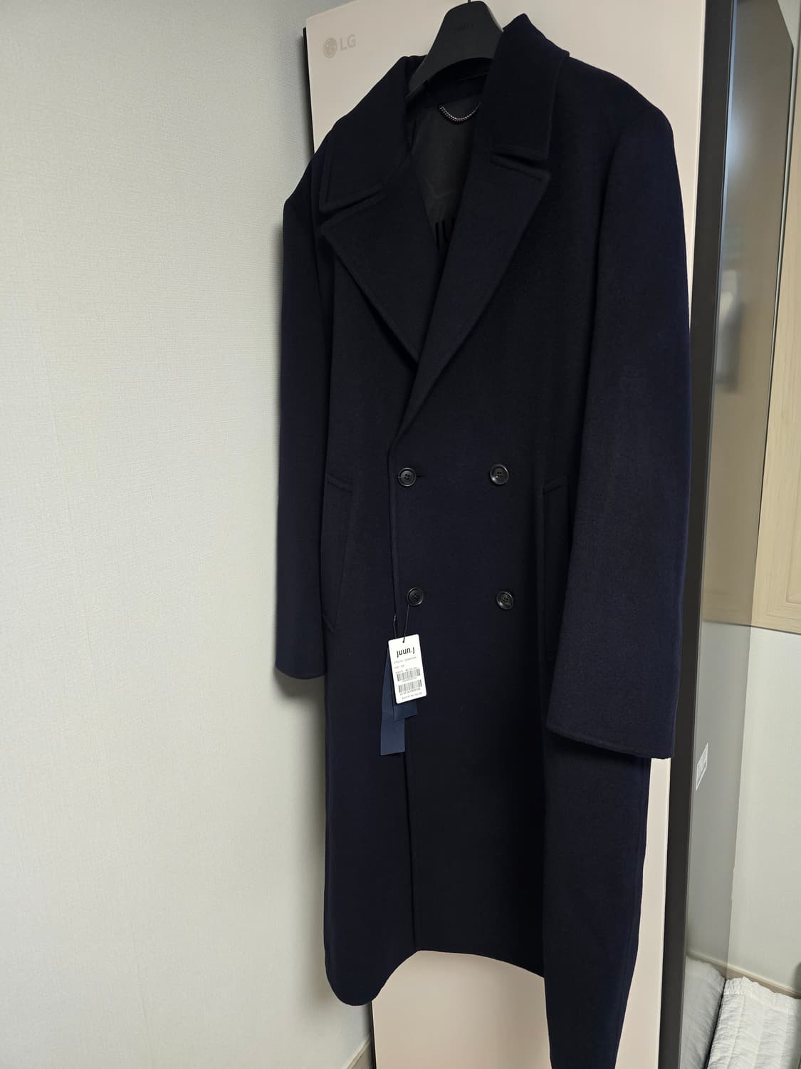 준지/25fw울캐시맥시코트네이비/50사이즈 상품이미지3